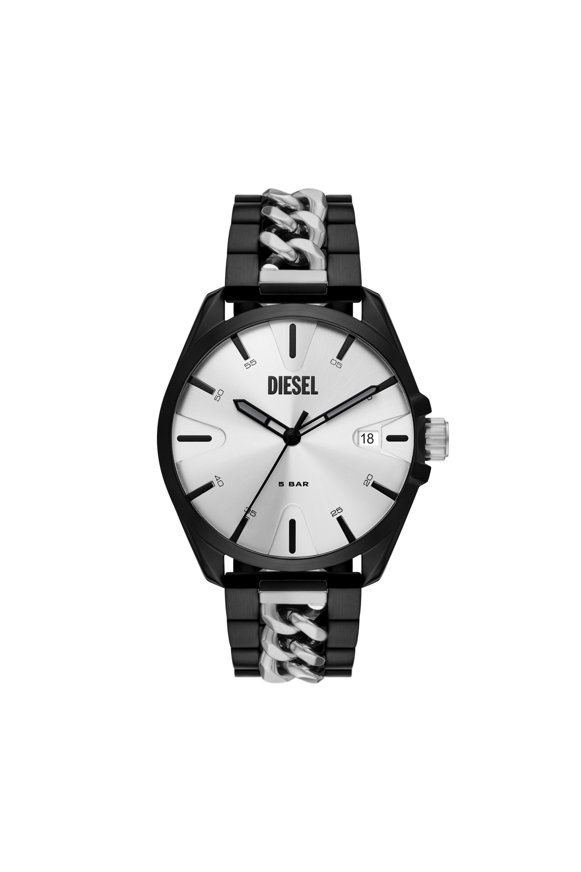 Diesel - Reloj MS9 de acero inoxidable - Relojes - Hombre - Negro