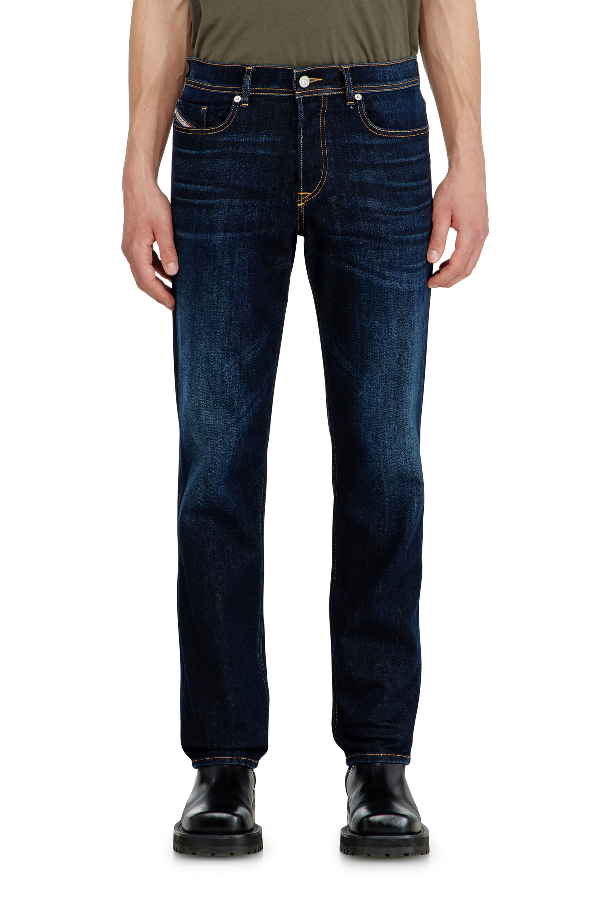 Diesel Regular Jeans Regular Waist 2023 D-Finitive, Dark blue, Button fly