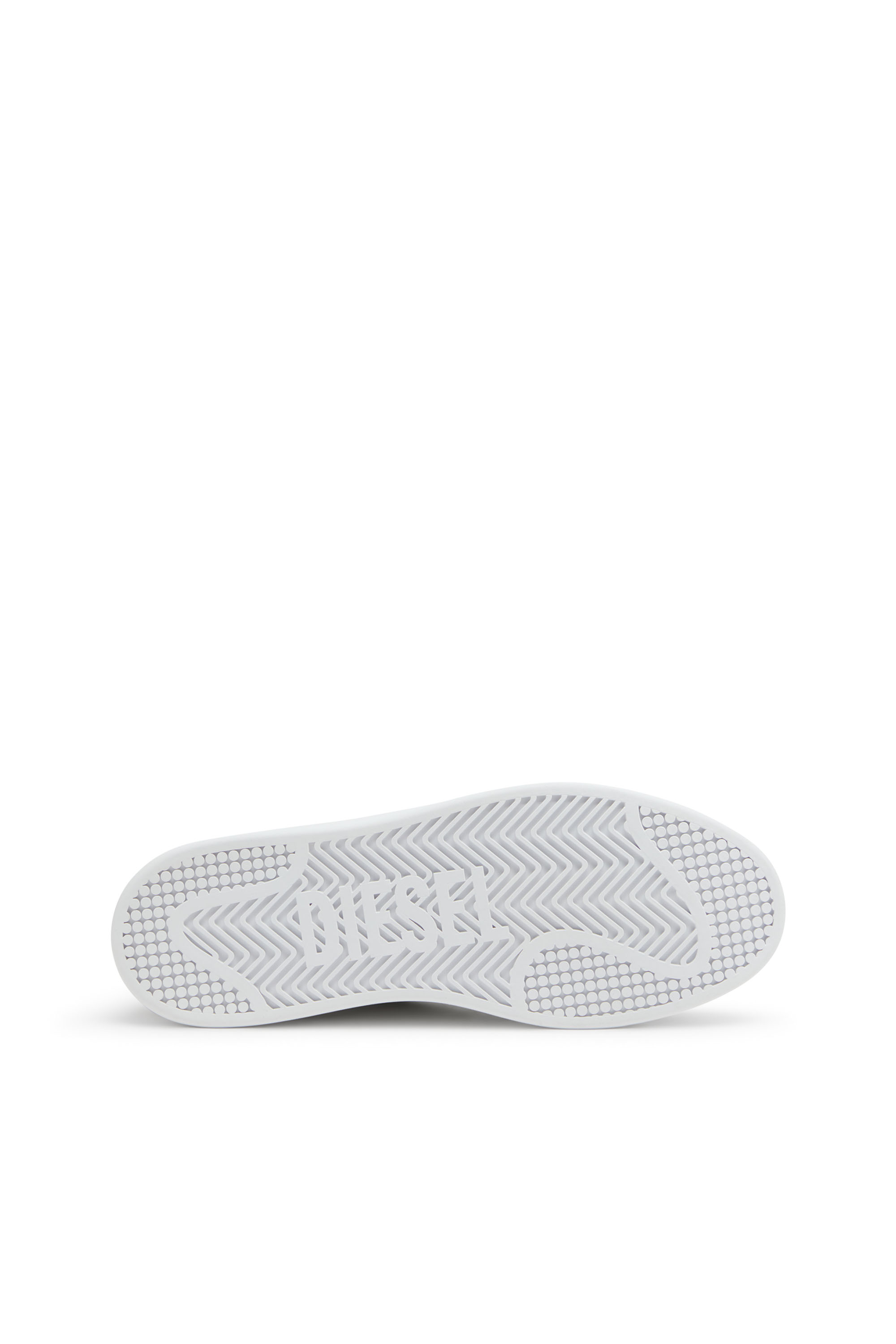 Diesel - S-DAKOTA LOW, Man's S-Dakota-Leather sneakers with perforated logo in Brown/White - 5