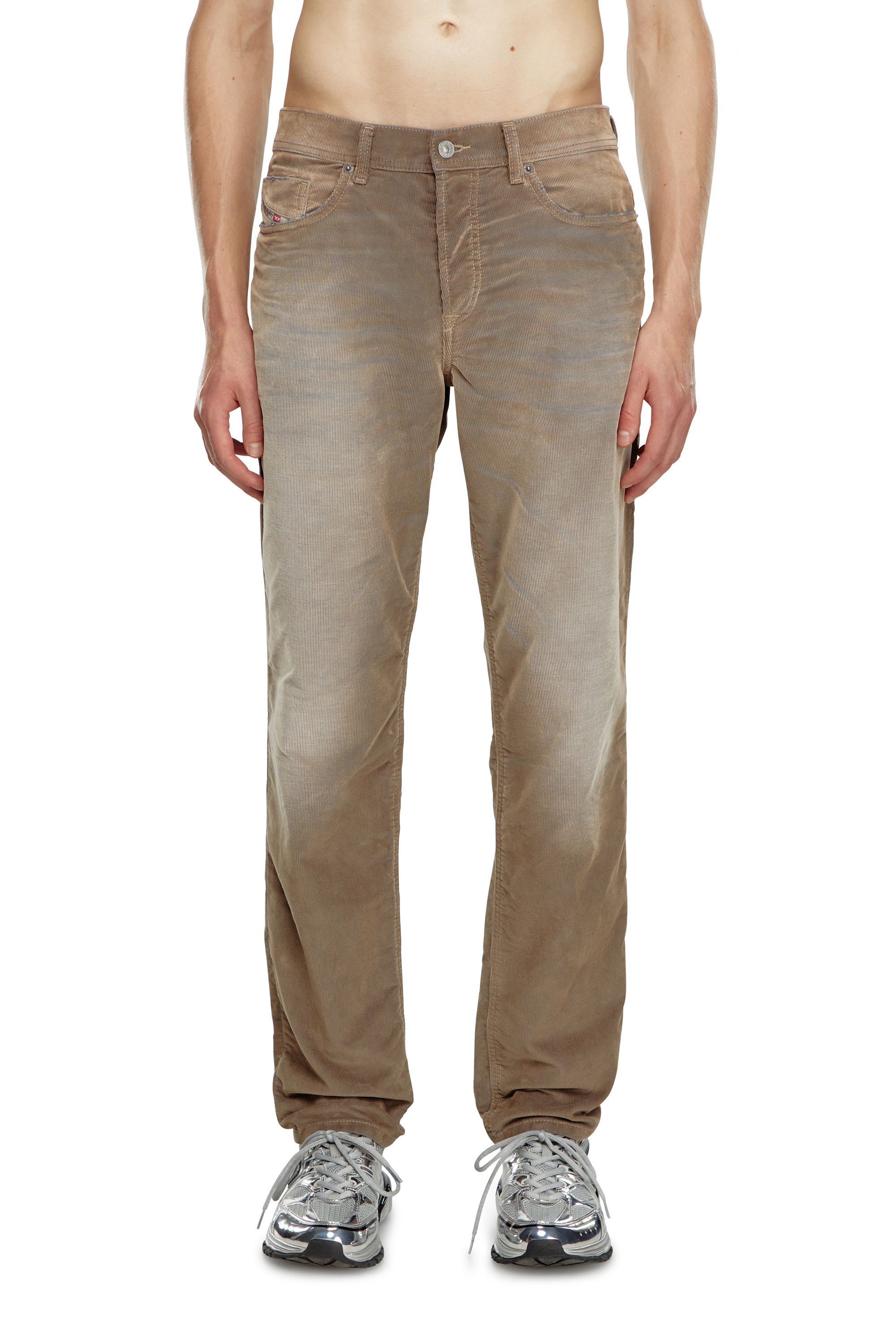 Shop Diesel Tapered Jeans In Grigio