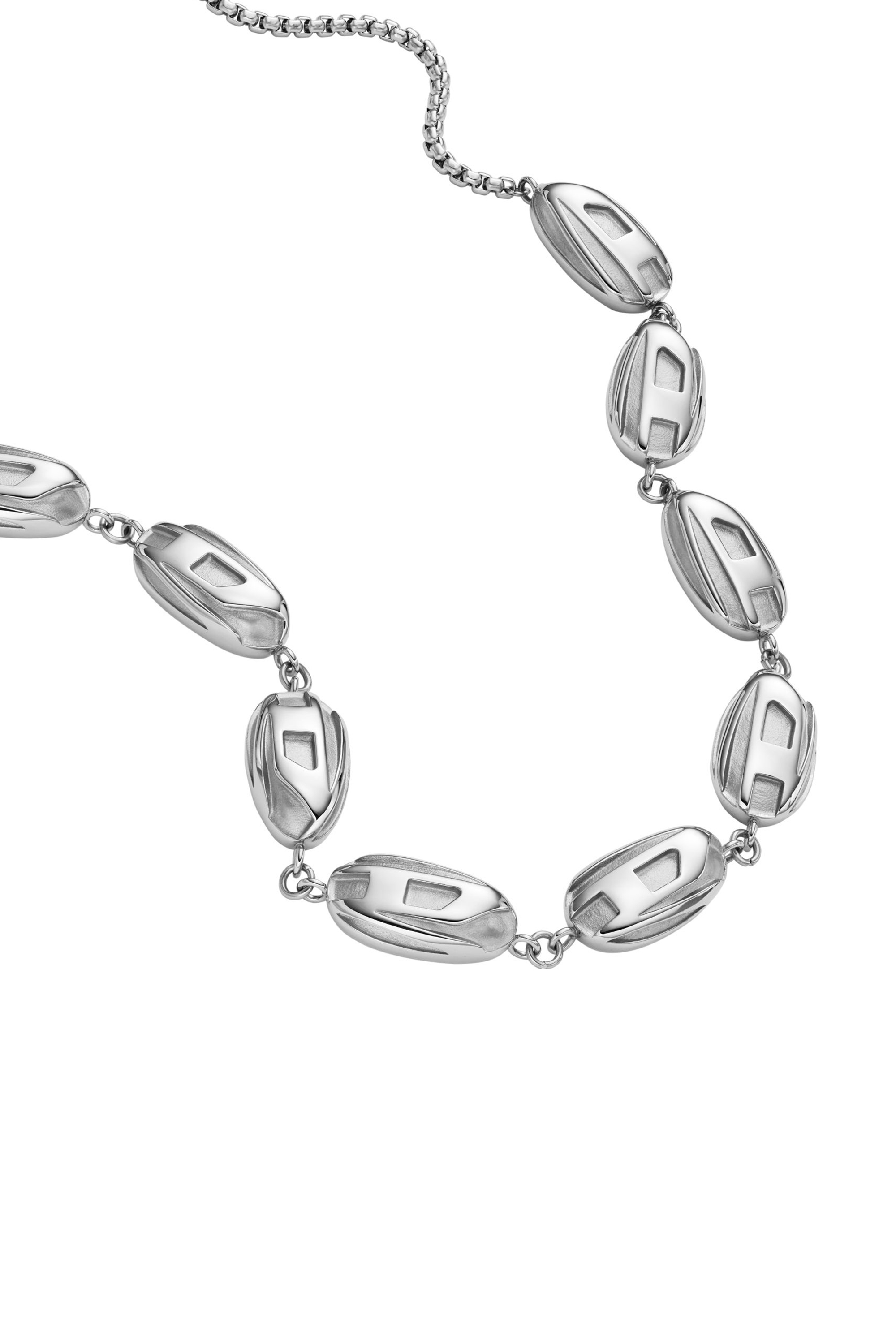 Diesel - Halskette aus Edelstahl - Halsketten - Unisex - Silber