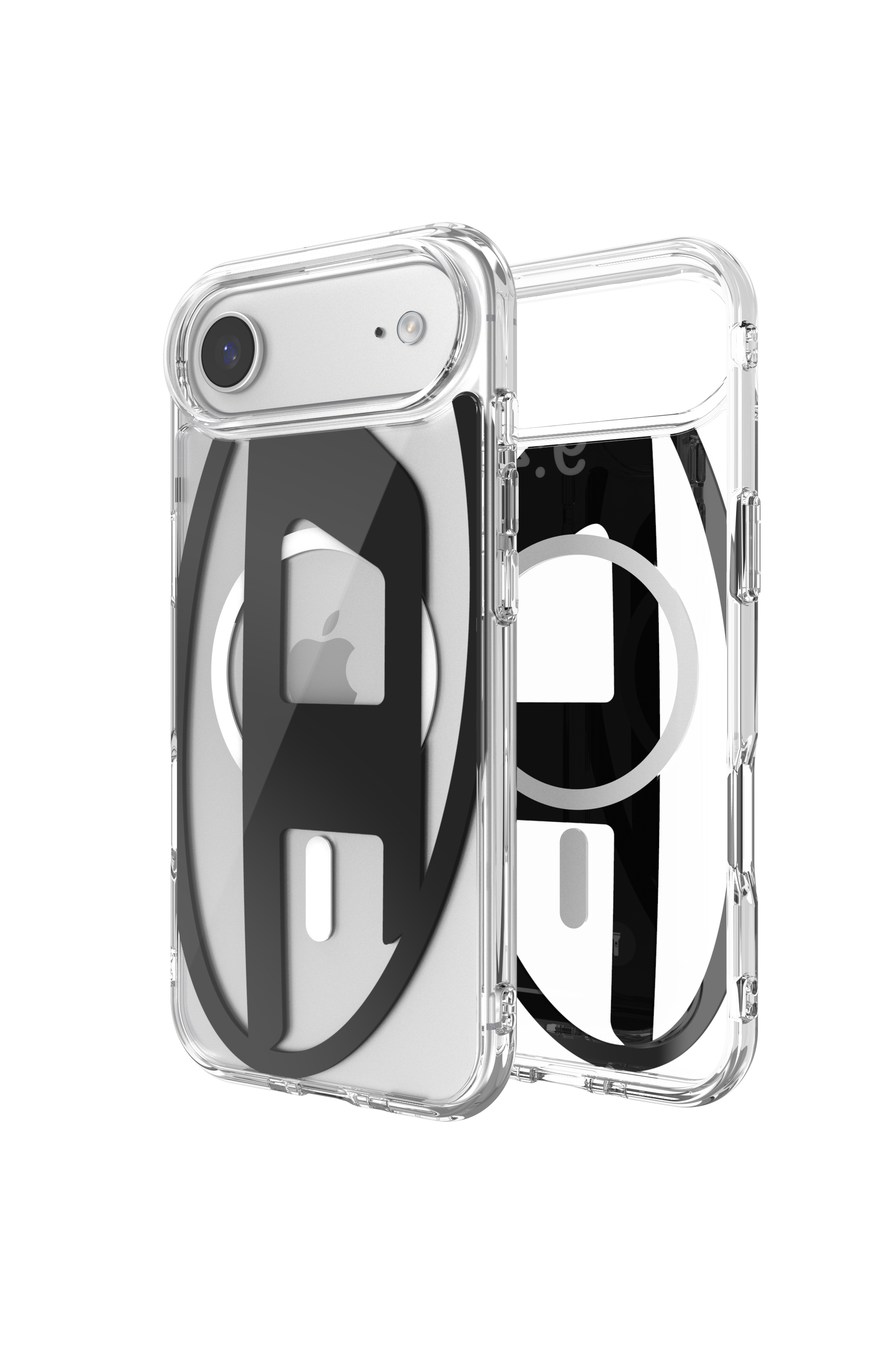Diesel Unisex Schwarz - Oval D Metallic-Hülle Mit Magsafe Für Iphone Air - Schutzhüllen Größe 17