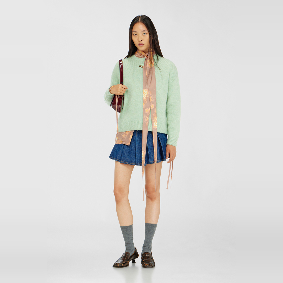 Diesel - Pull en laine et mélange d'alpaga - Pull Maille - Femme - Vert