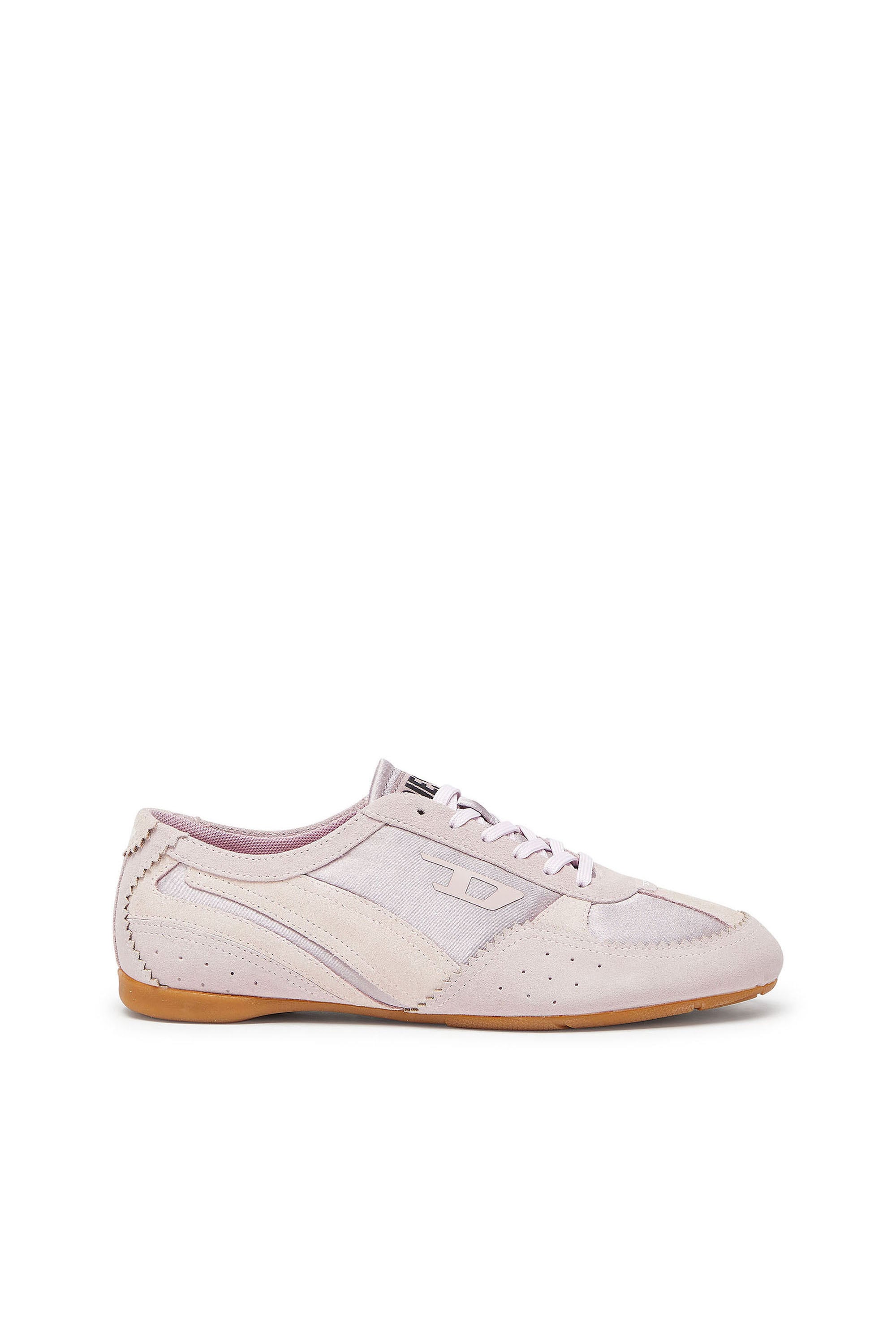Diesel - D-Mile-Flat sneakers with suede overlays - Sneakers - Woman - Pink