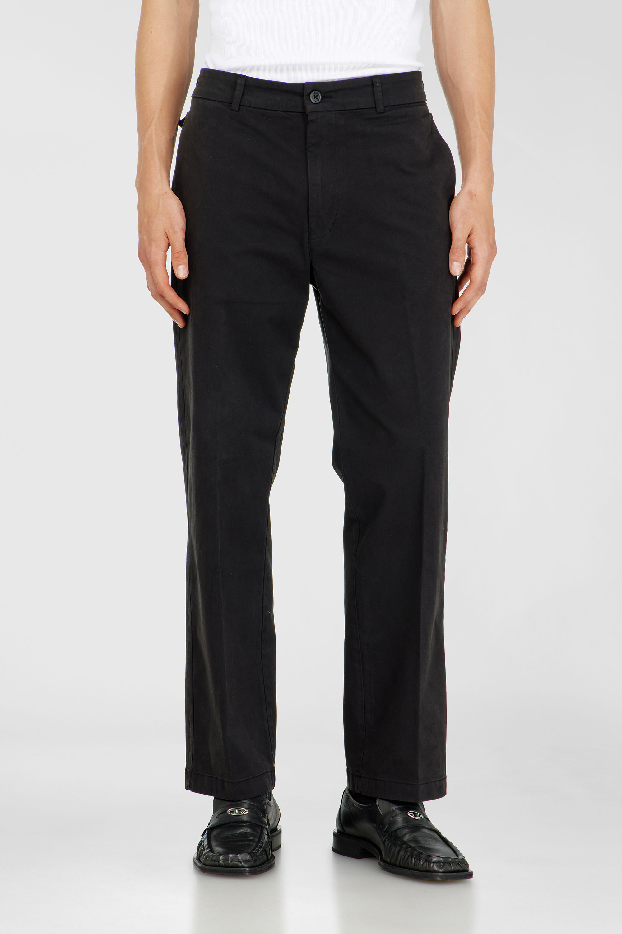 Diesel - Cotton pants with side pockets - Pants - Man - Black