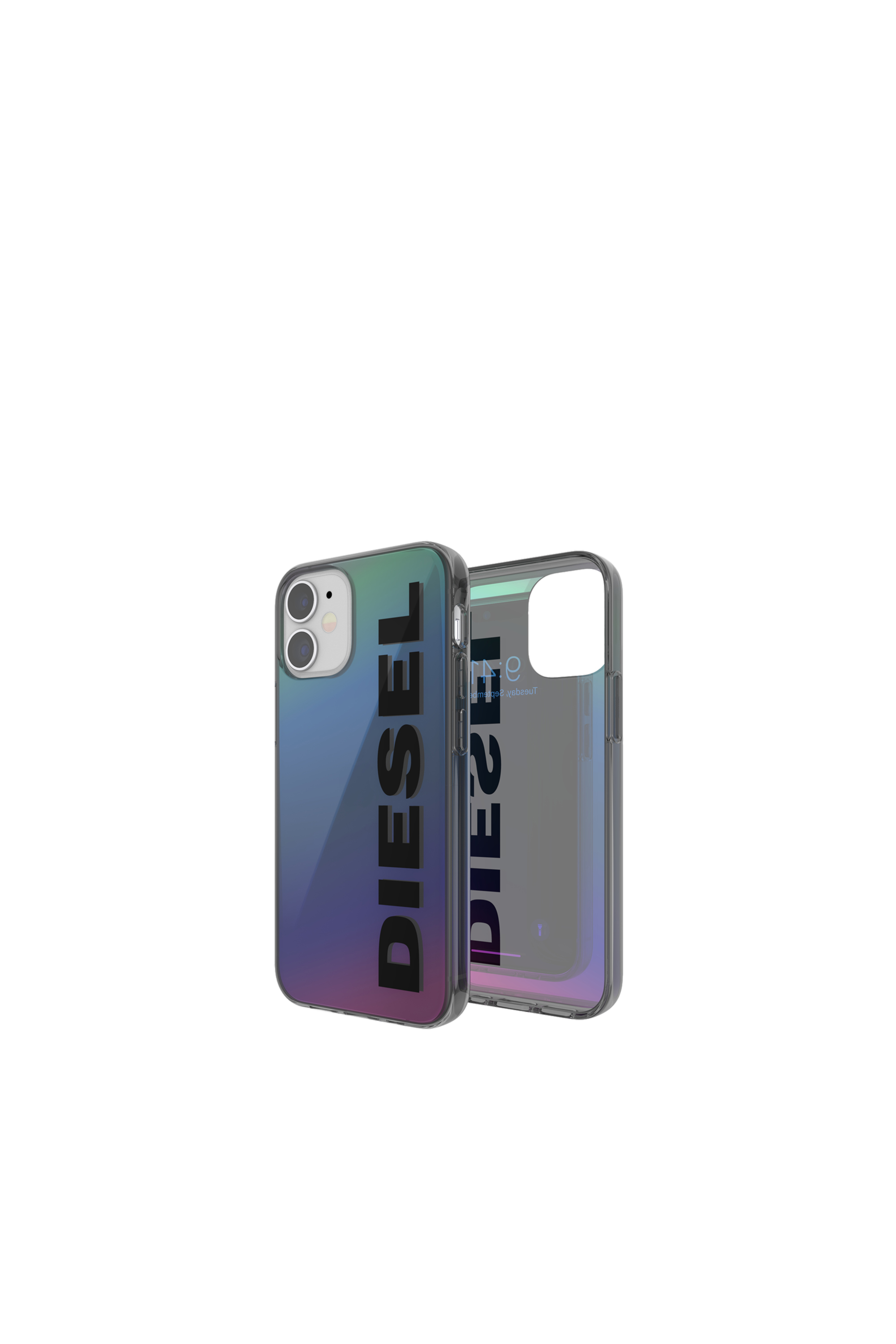 Diesel - Cette holographique en TPU pur i Phone 12 Mini - Coques - Mixte - Polychrome