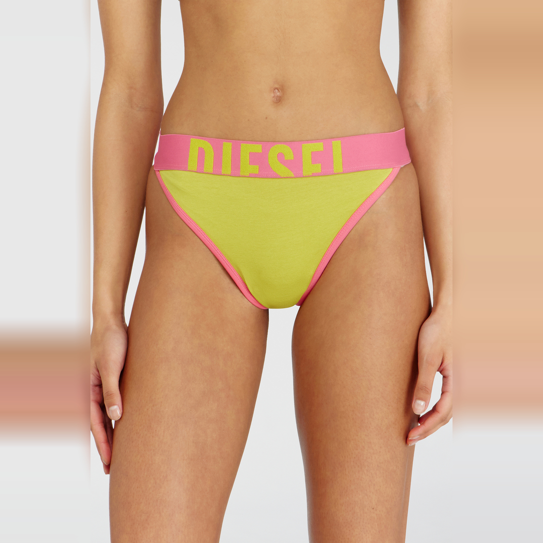Diesel - Lot de trois strings stretch en coton multicolore - Strings - Femme - Polychrome