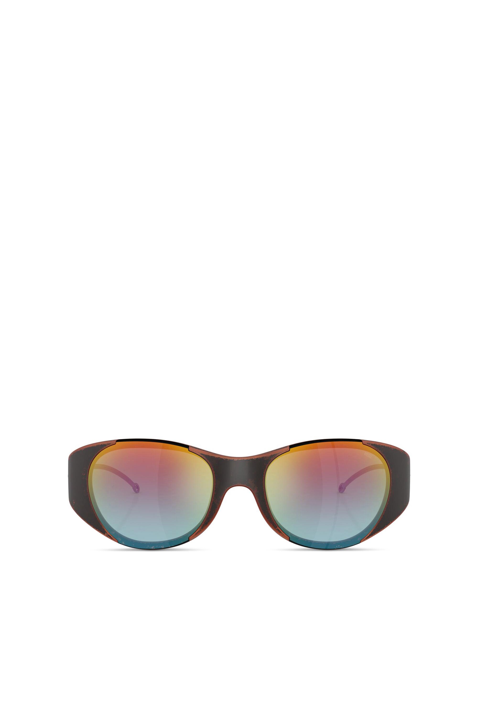 Diesel Iconic Oval Sunglasses In Multicolor