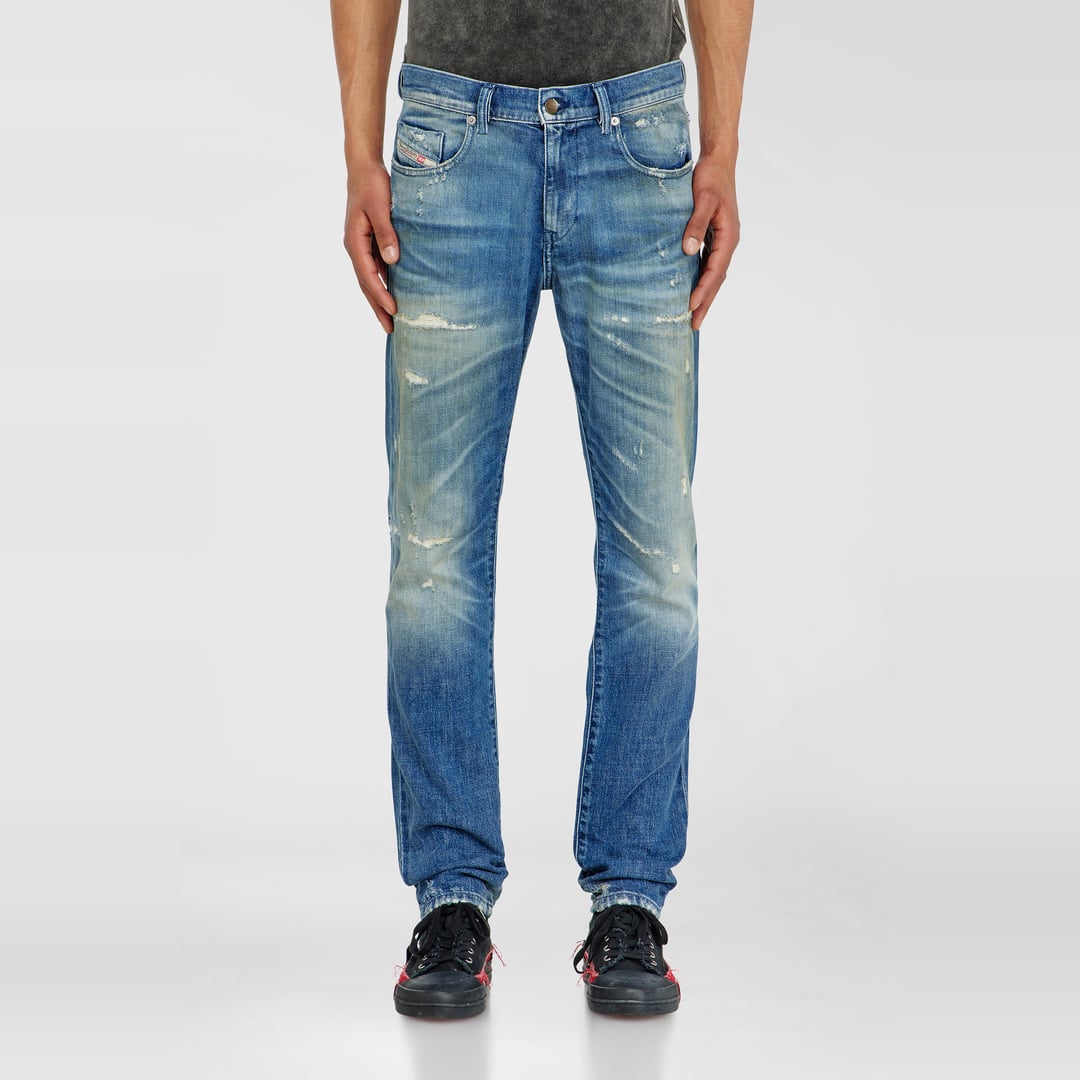 Diesel Slim Jeans Regular Waist 2019 D-Strukt,, Zip fly