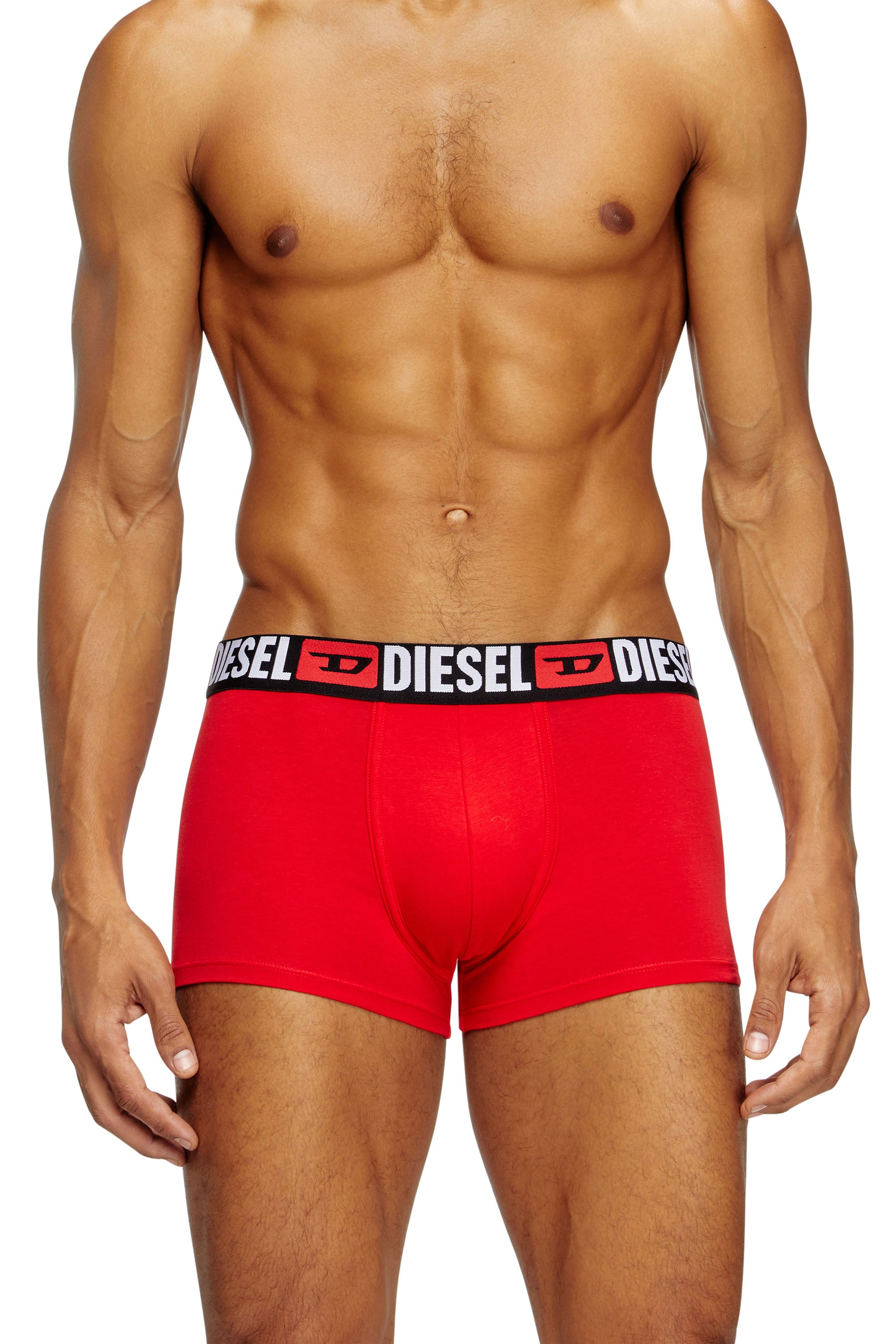 Diesel Mannelijk Multicolor - Three-Pack Of All-Over Logo Waist Boxers - Trunks - Man Extra Klein
