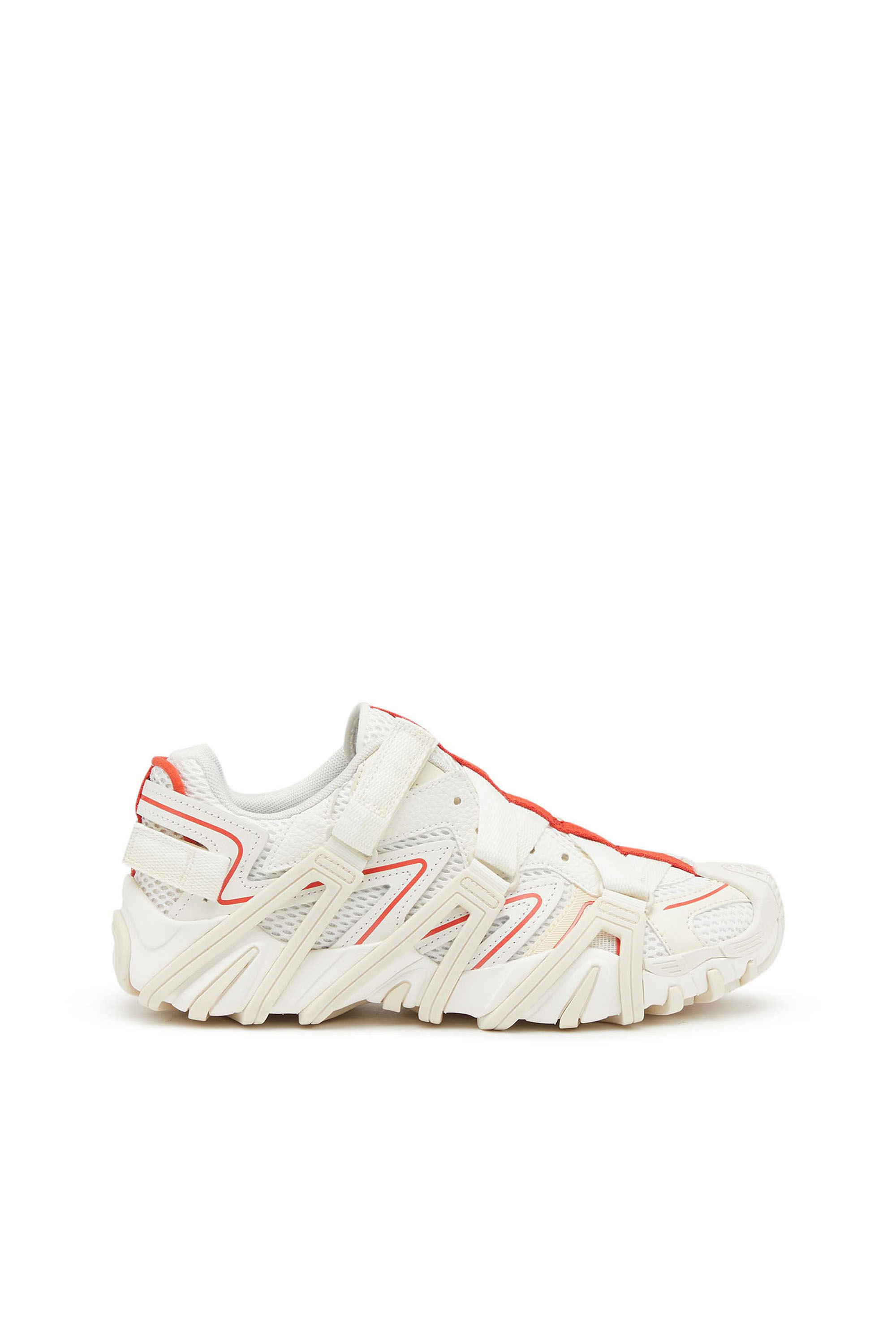 Diesel Cage Sneakers In Mesh And Leather In Multicolor