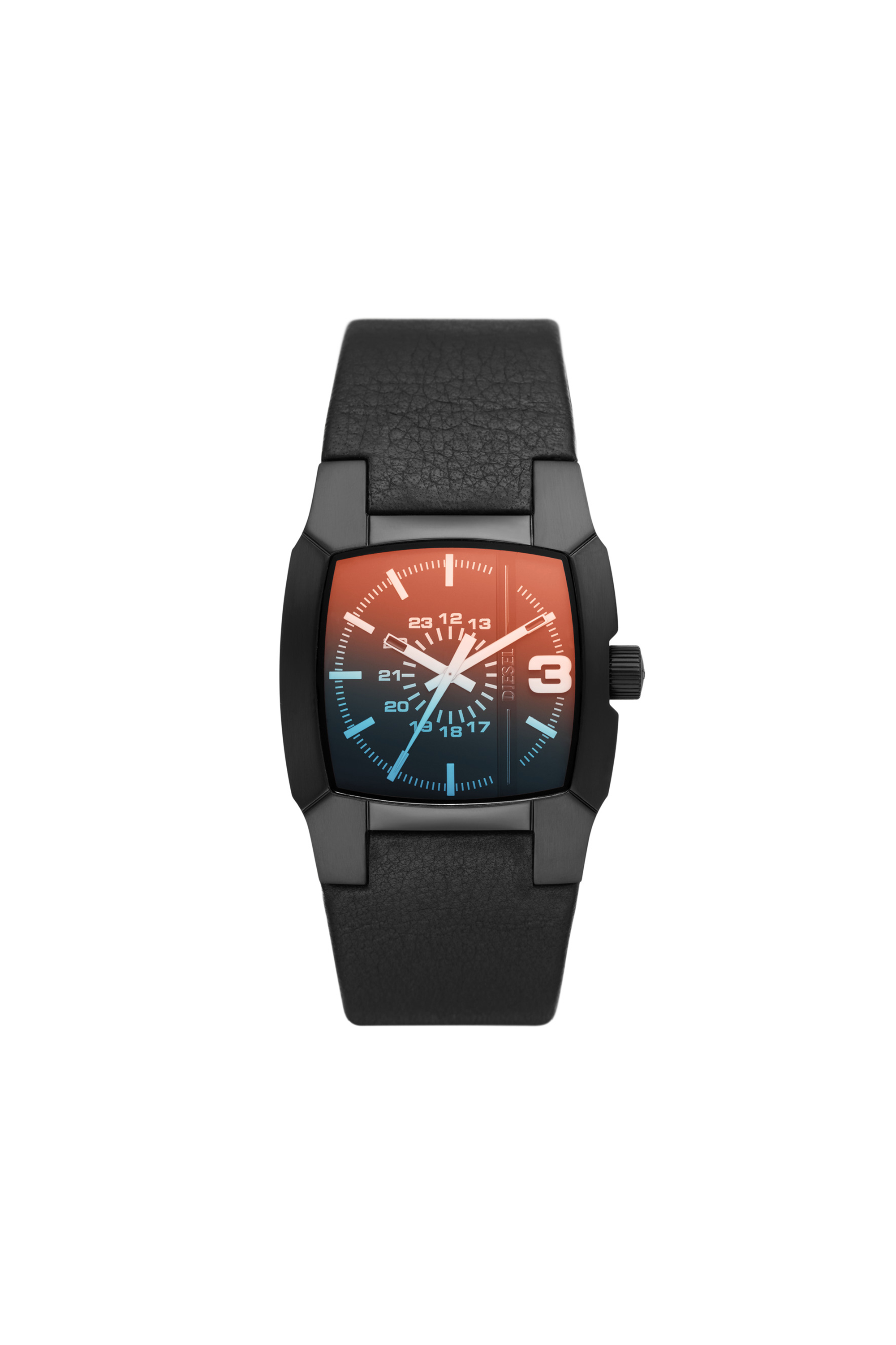 Diesel - Montre Cliffhanger en cuir noir - Montres - Mixte