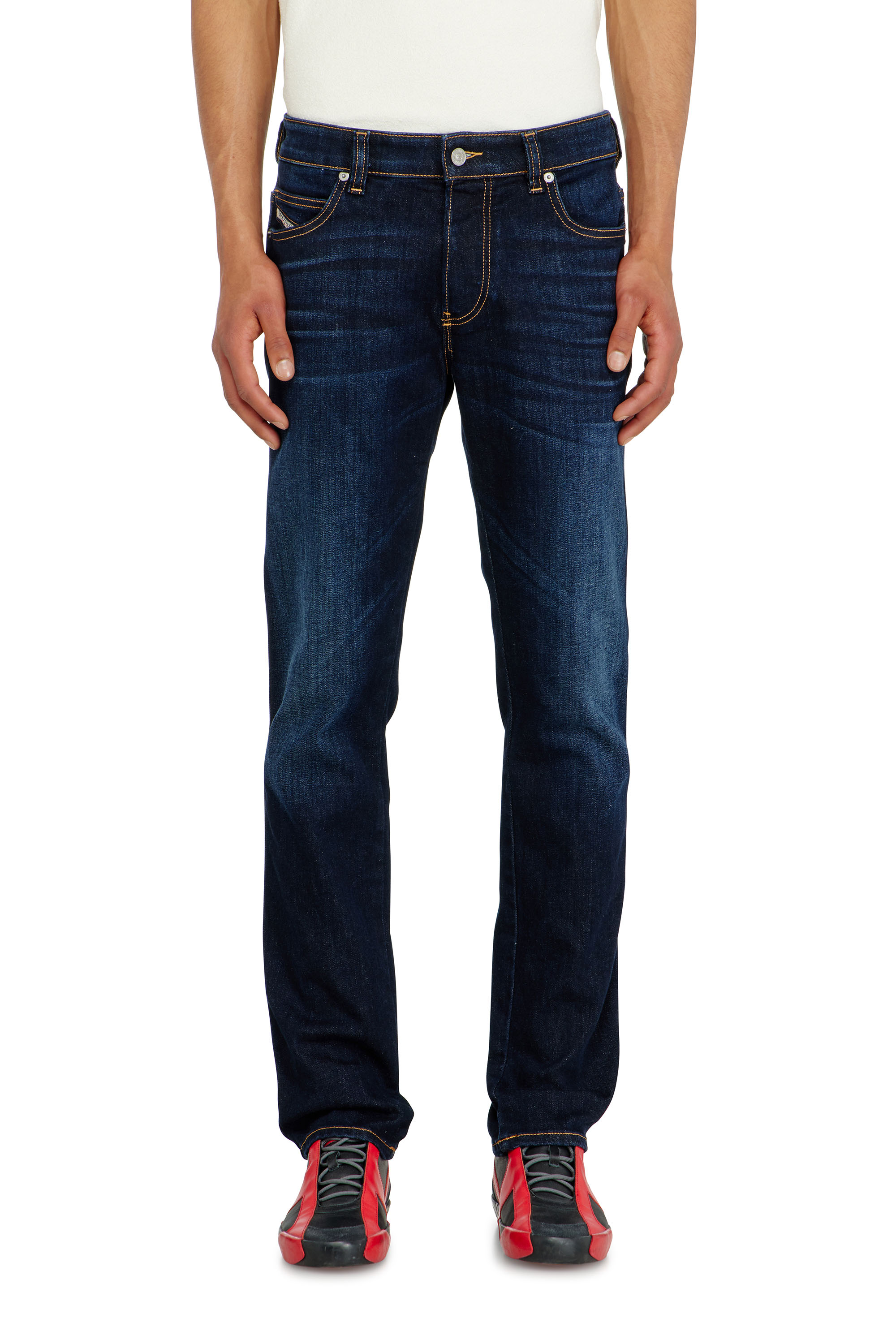 Diesel Mænd Blå Slim Jeans Regular Waist 1993 D-Vyl, Dark Button Fly Størrelse 32