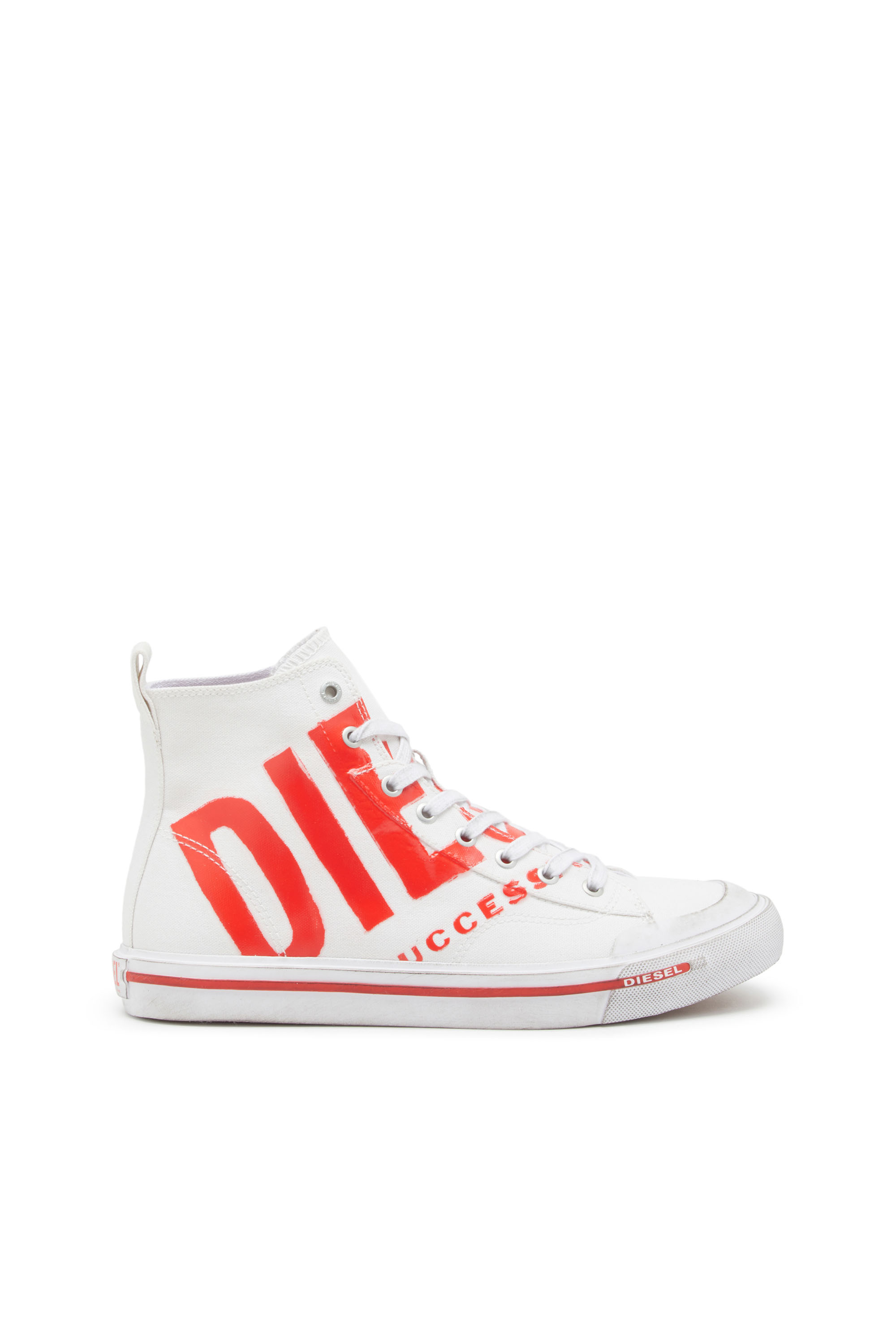 Diesel - S-Athos Mid X - High-top sneakers with maxi logo - Sneakers - Unisex - White