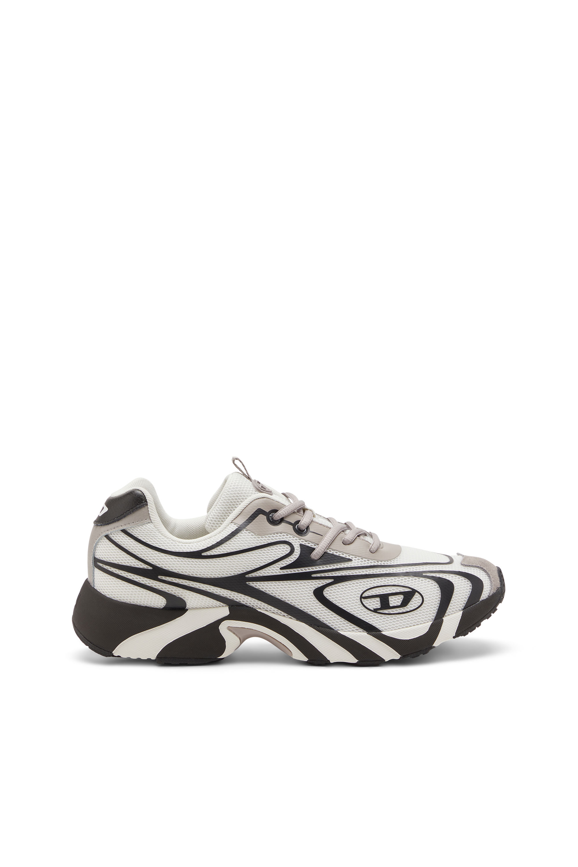 Diesel Swirl-pattern Low-top Sneakers In White