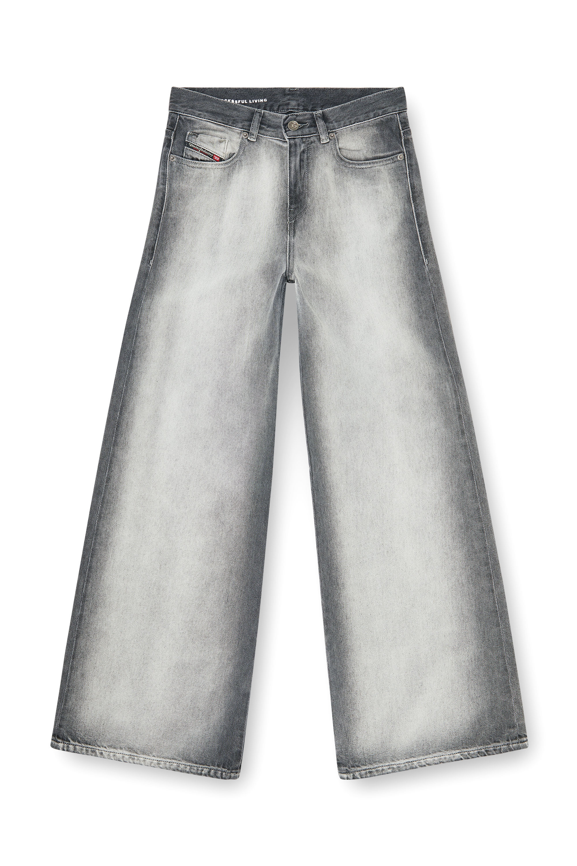 Diesel - Woman's Flare Jeans 1978 D-Akemi 09P28, Light Grey - 4