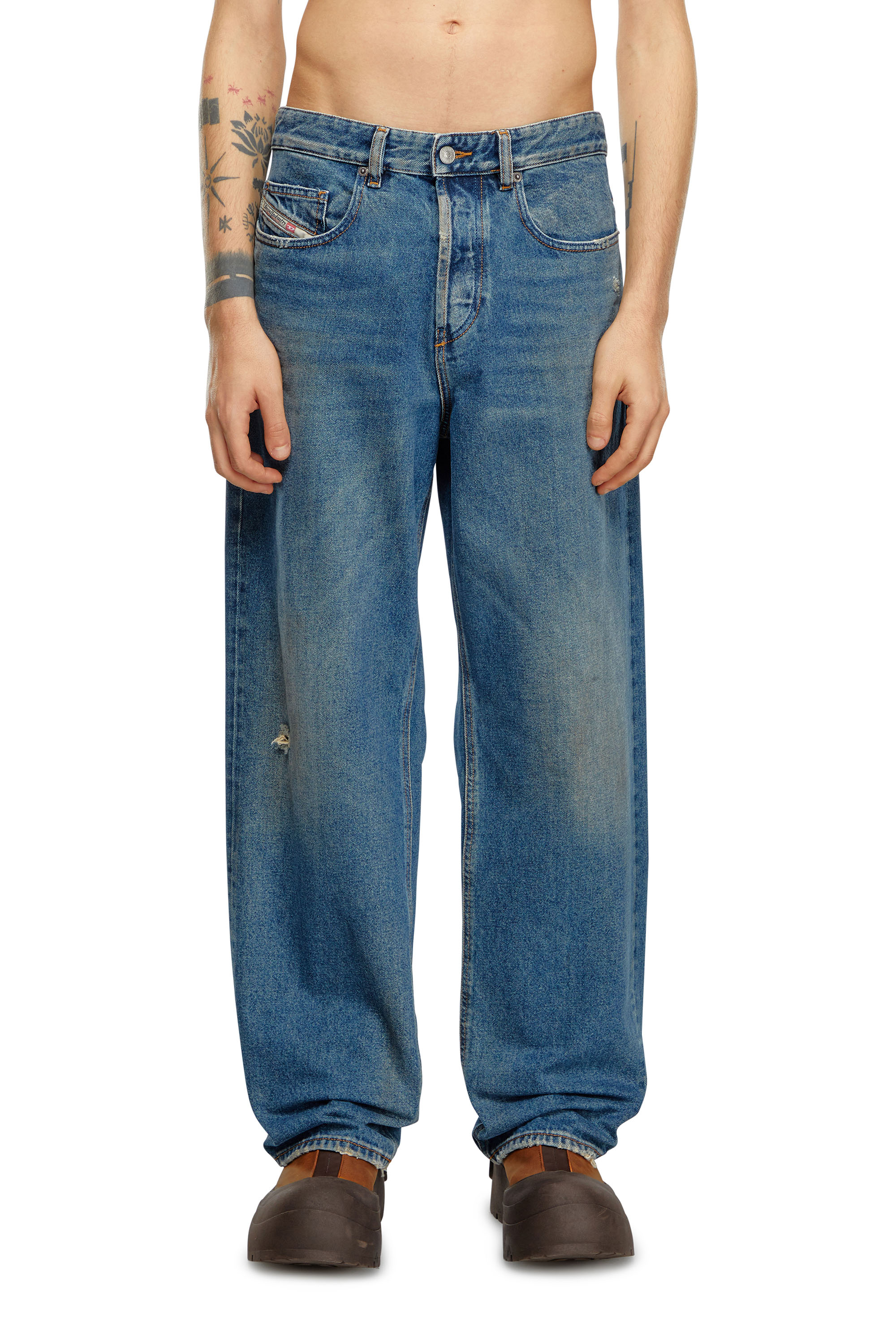 Diesel Straight Jeans In Blu