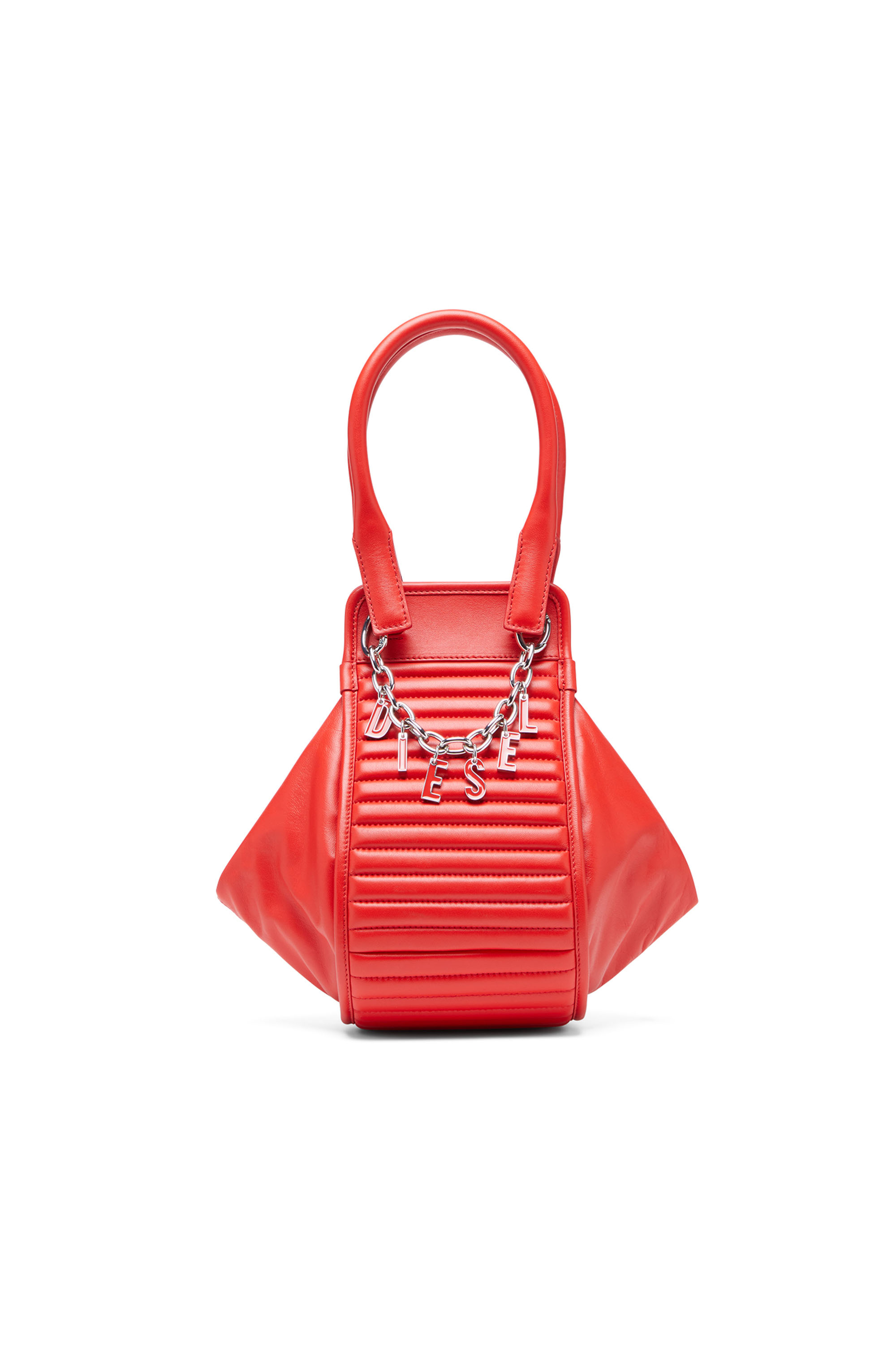 Diesel - D-Vina-RR S - Slouchy leather tote bag - Handbags - Woman - Red