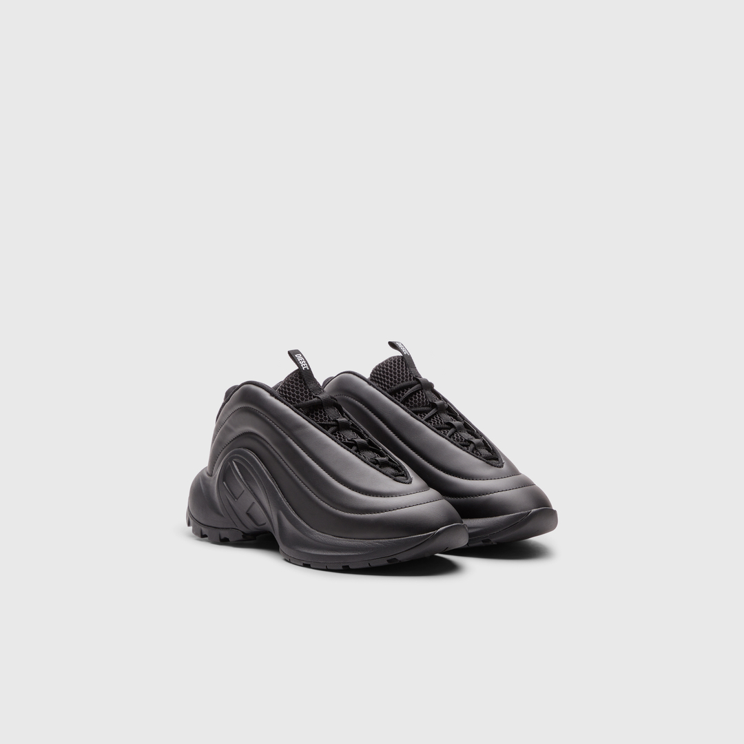 Diesel - S-D-Runner X-Slip-on sneakers with matte Oval D instep - Sneakers - Unisex - Black