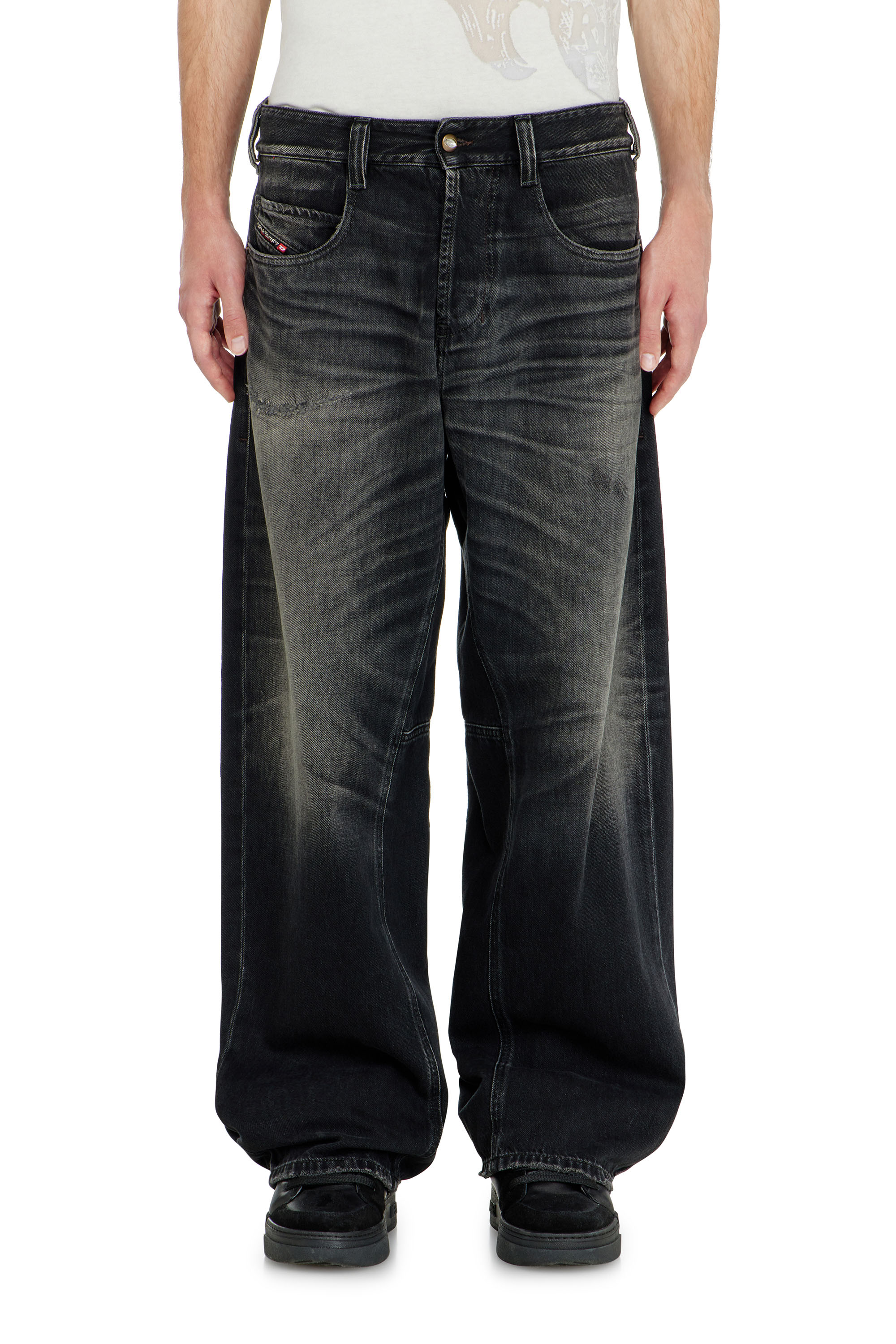 Diesel Relaxed Jeans Regular Waist 1997 D-Enim-M, , Button fly