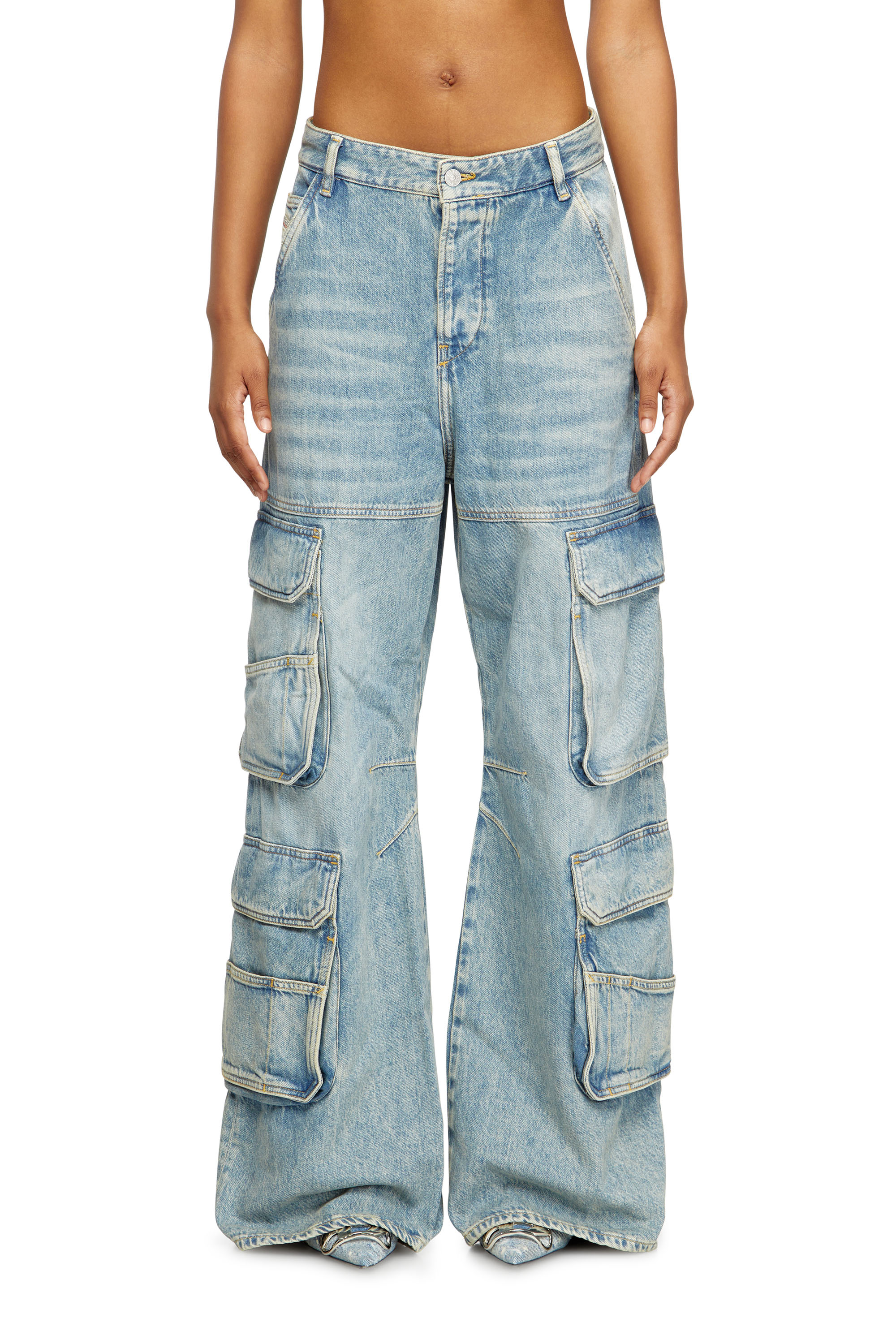 Diesel Women's Blue - Relaxed Jeans Low Waist 1996 D-Sire - Jeans - Woman Size 26