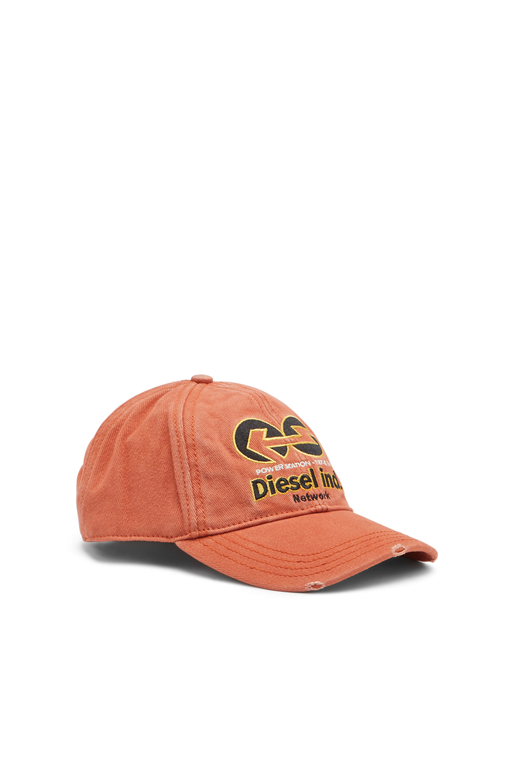Diesel - Berretto da baseball in bull denim - Cappelli - Unisex - Arancione