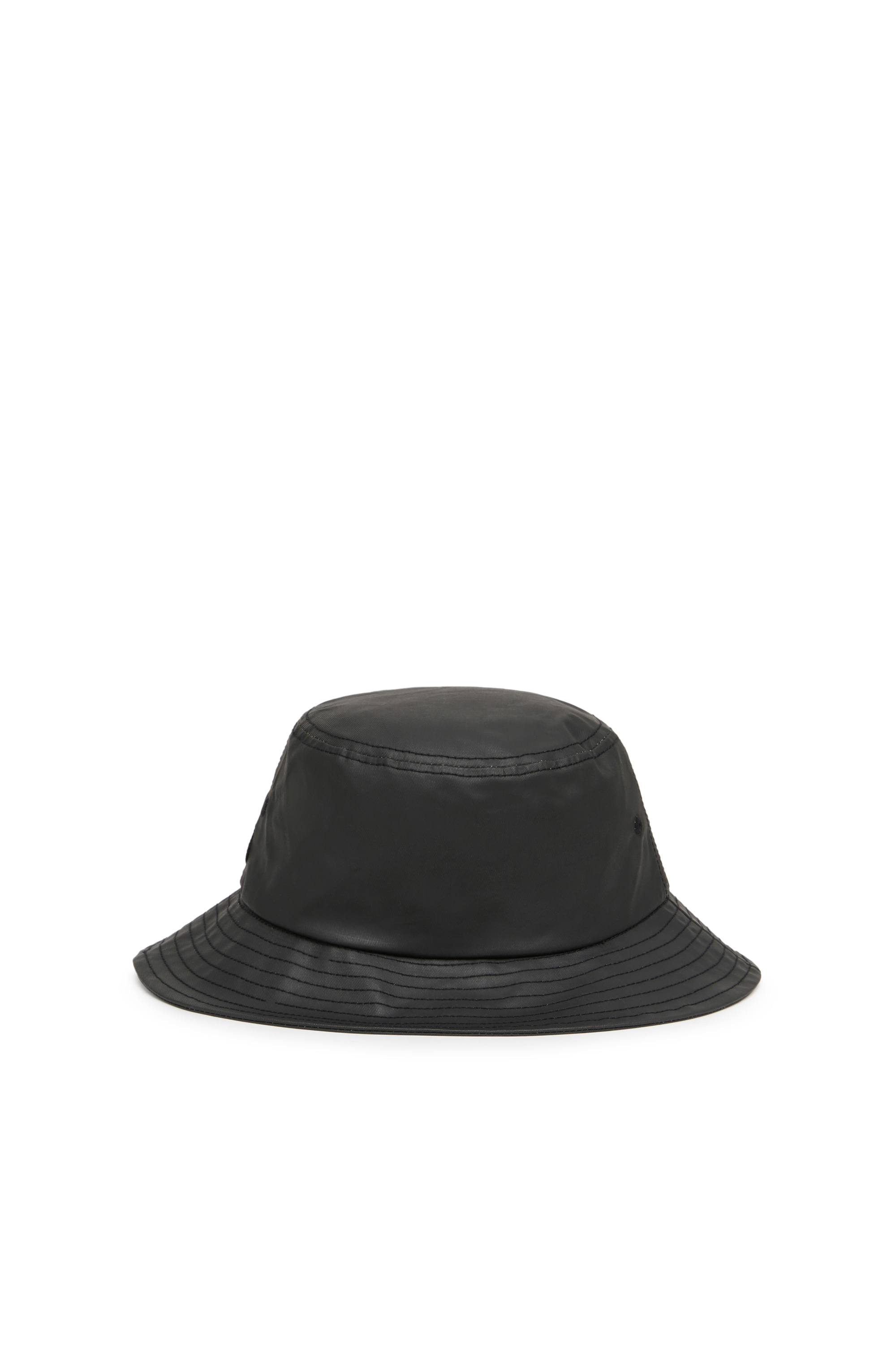 Diesel Bucket Hat In Coated Twill In Black