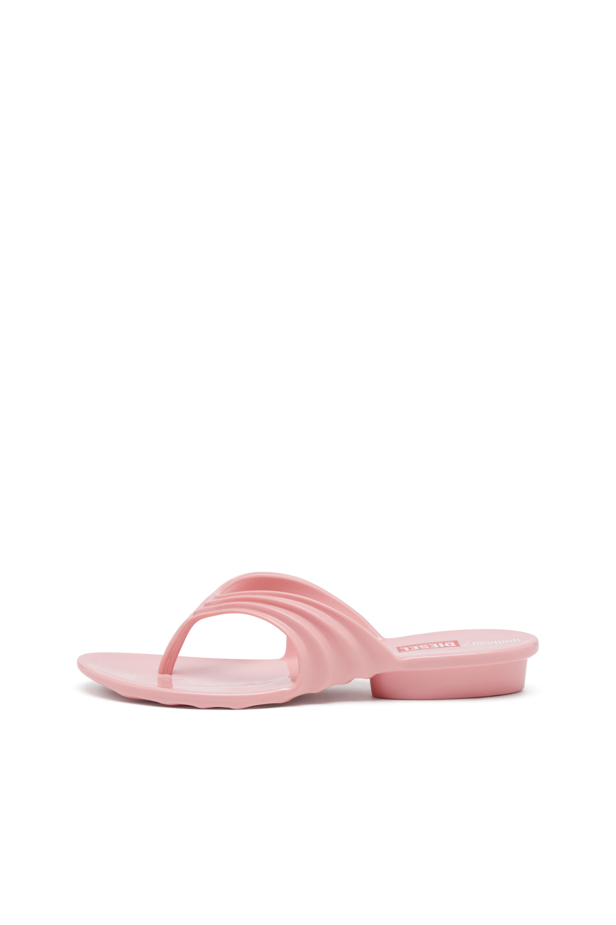 Diesel - MELISSA QUANTUM THONG, Woman's Sculptural flip-flops in Melflex&reg; in Pink - 8