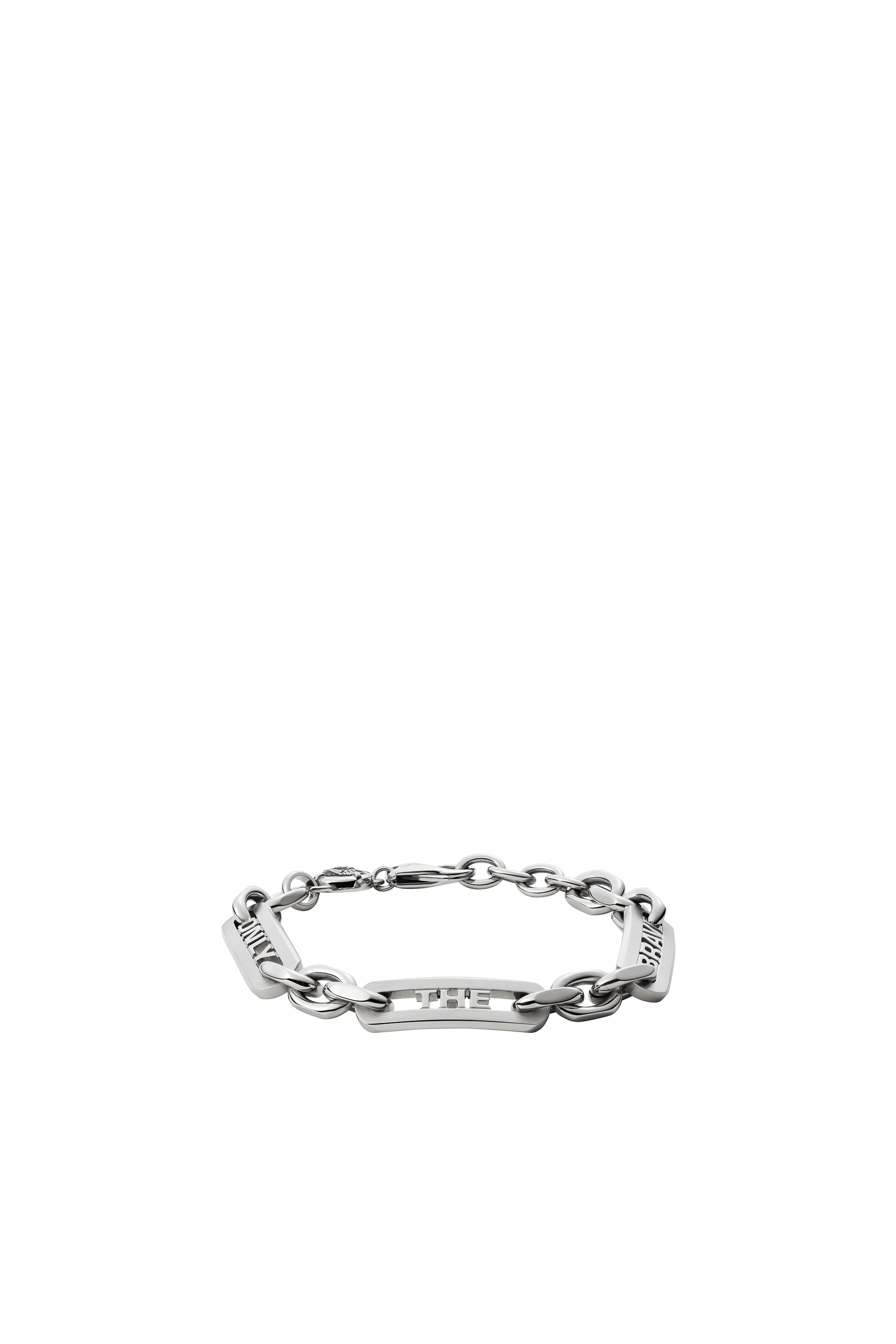 Diesel - Stainless Steel Chain Bracelet - Bracelets - Man - Silver