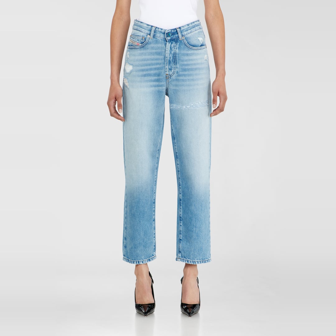 Diesel Regular Jeans High Waist 1981 D-Went, Light blue, Button fly