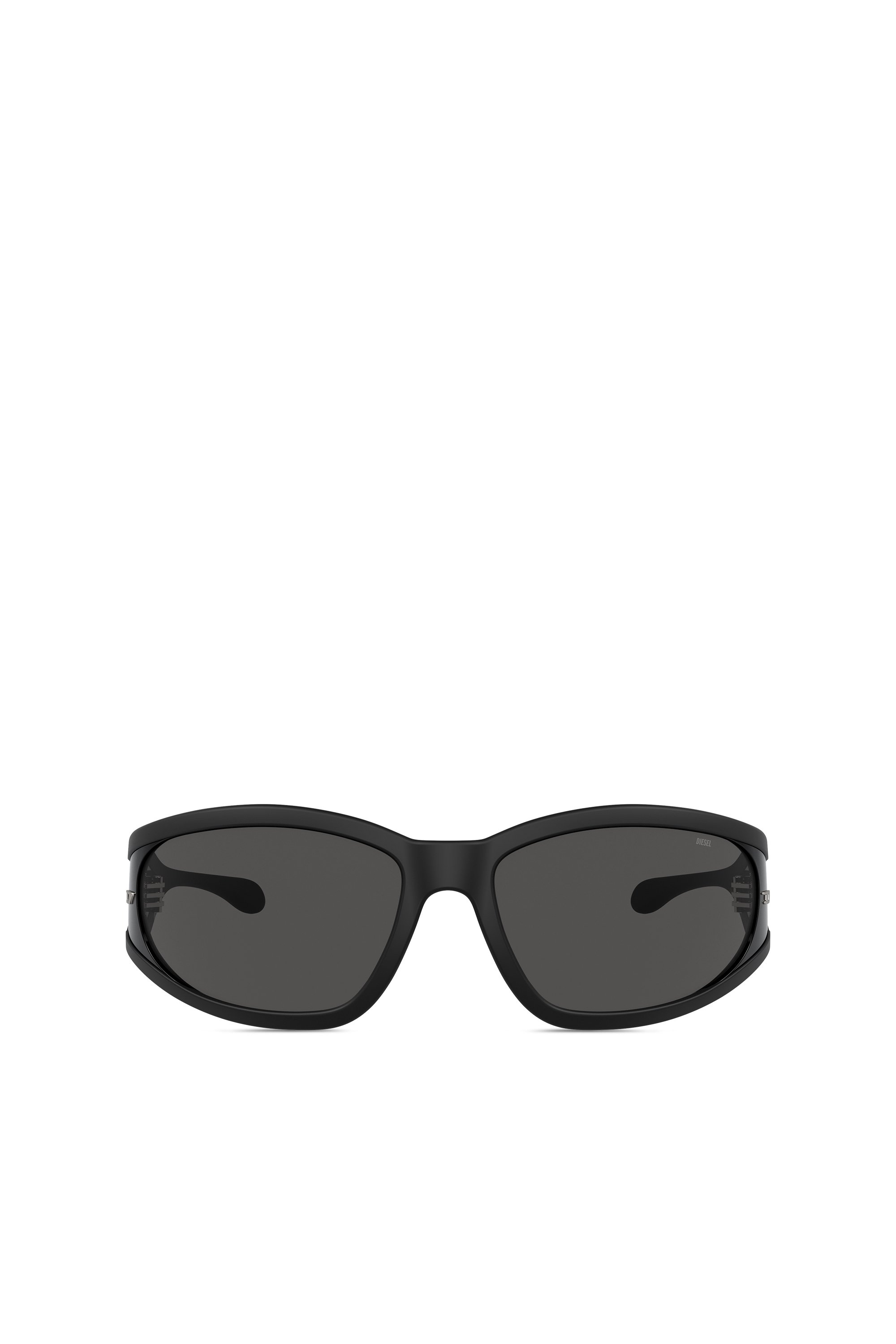 Shop Diesel Rectangular Sunglasses In Acetate In Black
