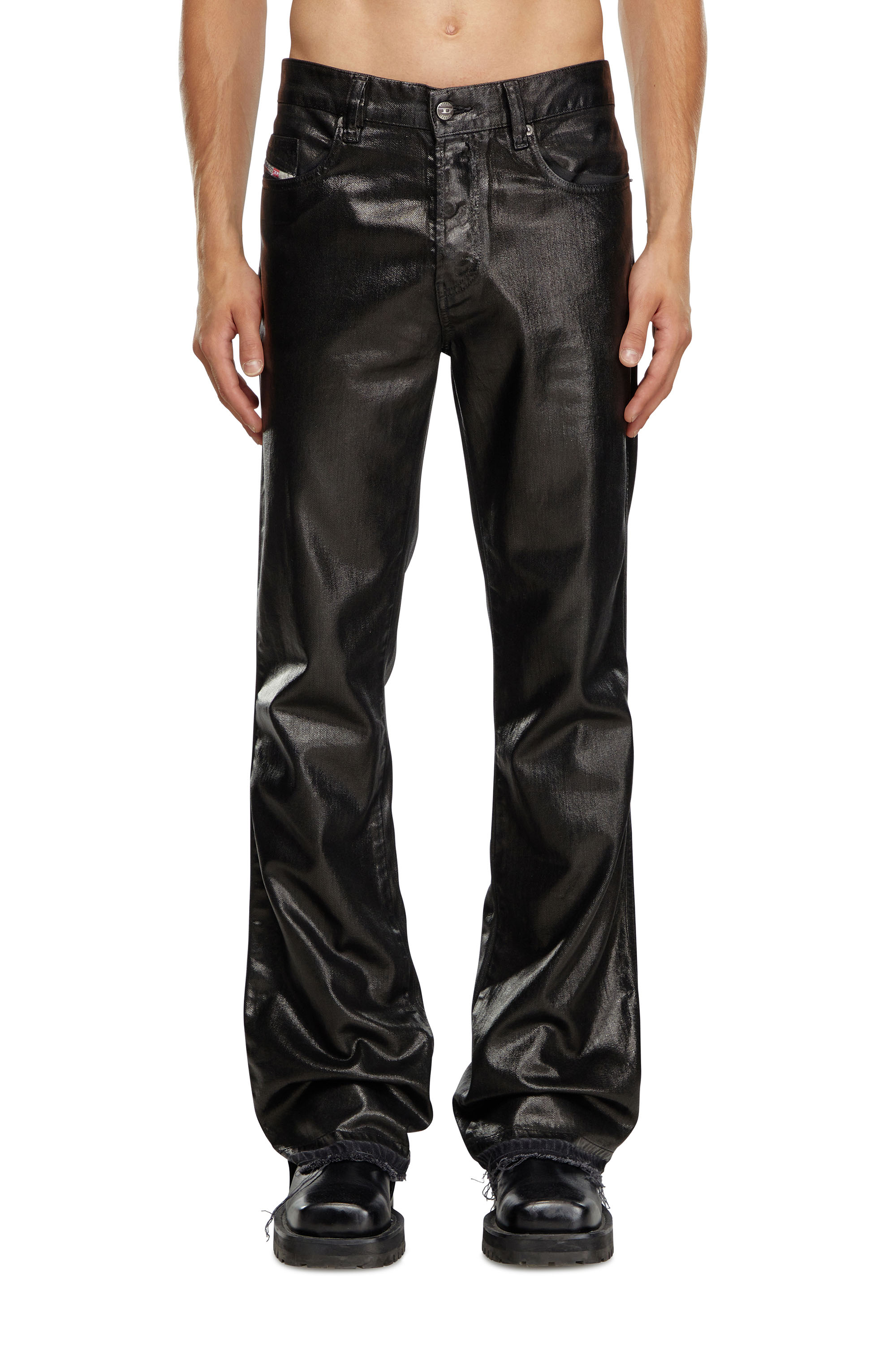 Shop Diesel Bootcut Jeans In Black