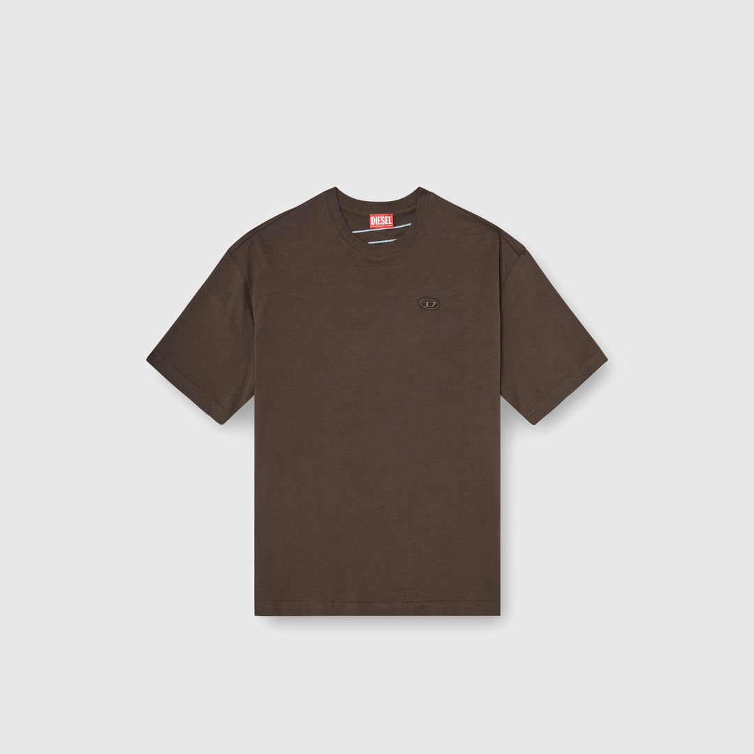 Diesel - T-shirt avec maxi oval D brodé - T-Shirts - Homme - Marron