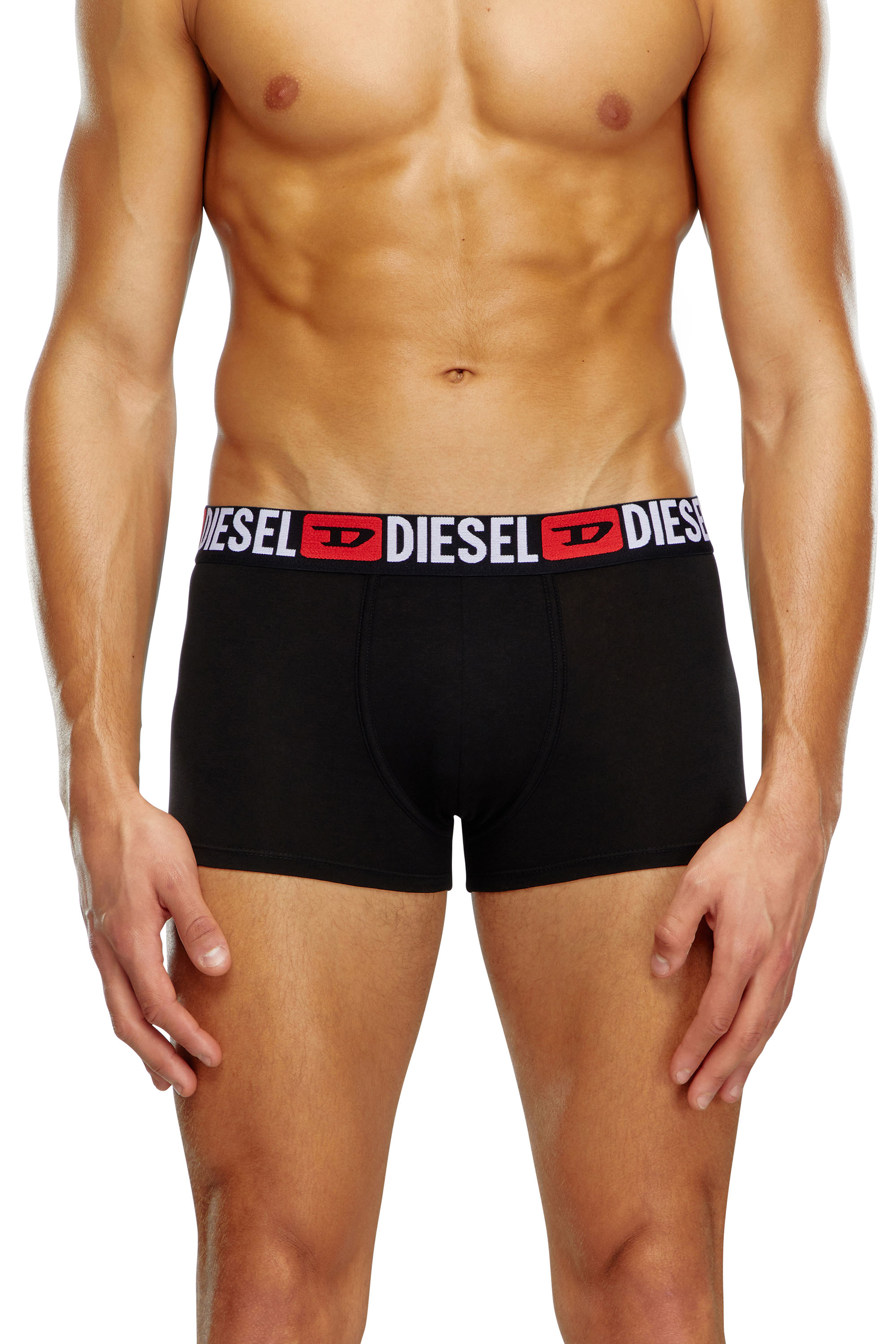 Diesel - Three-pack of all-over logo waist boxers - Trunks - Man - Multicolor