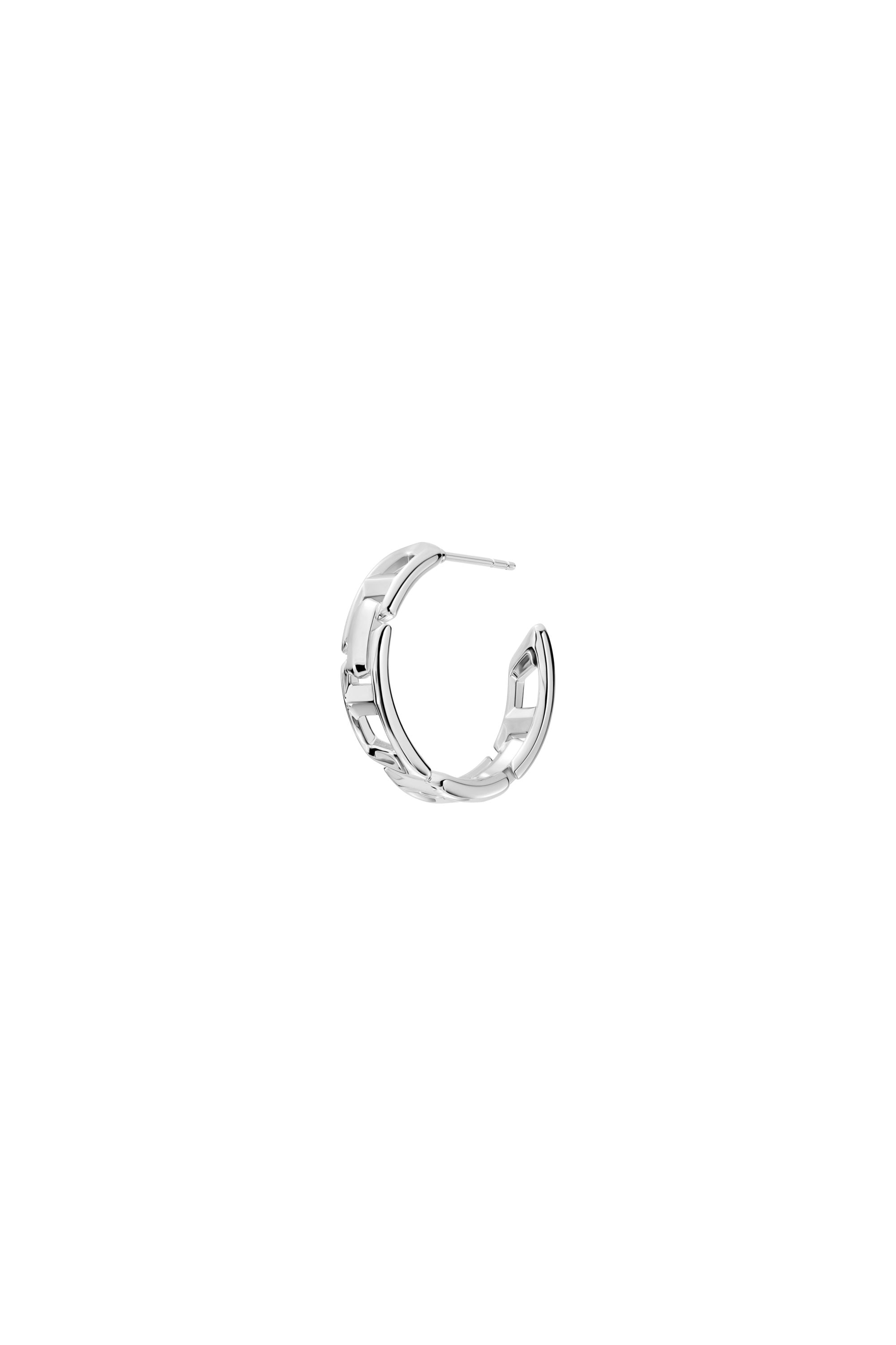 Diesel - Sterling silver hoop earring - Earrings - Unisex - Silver