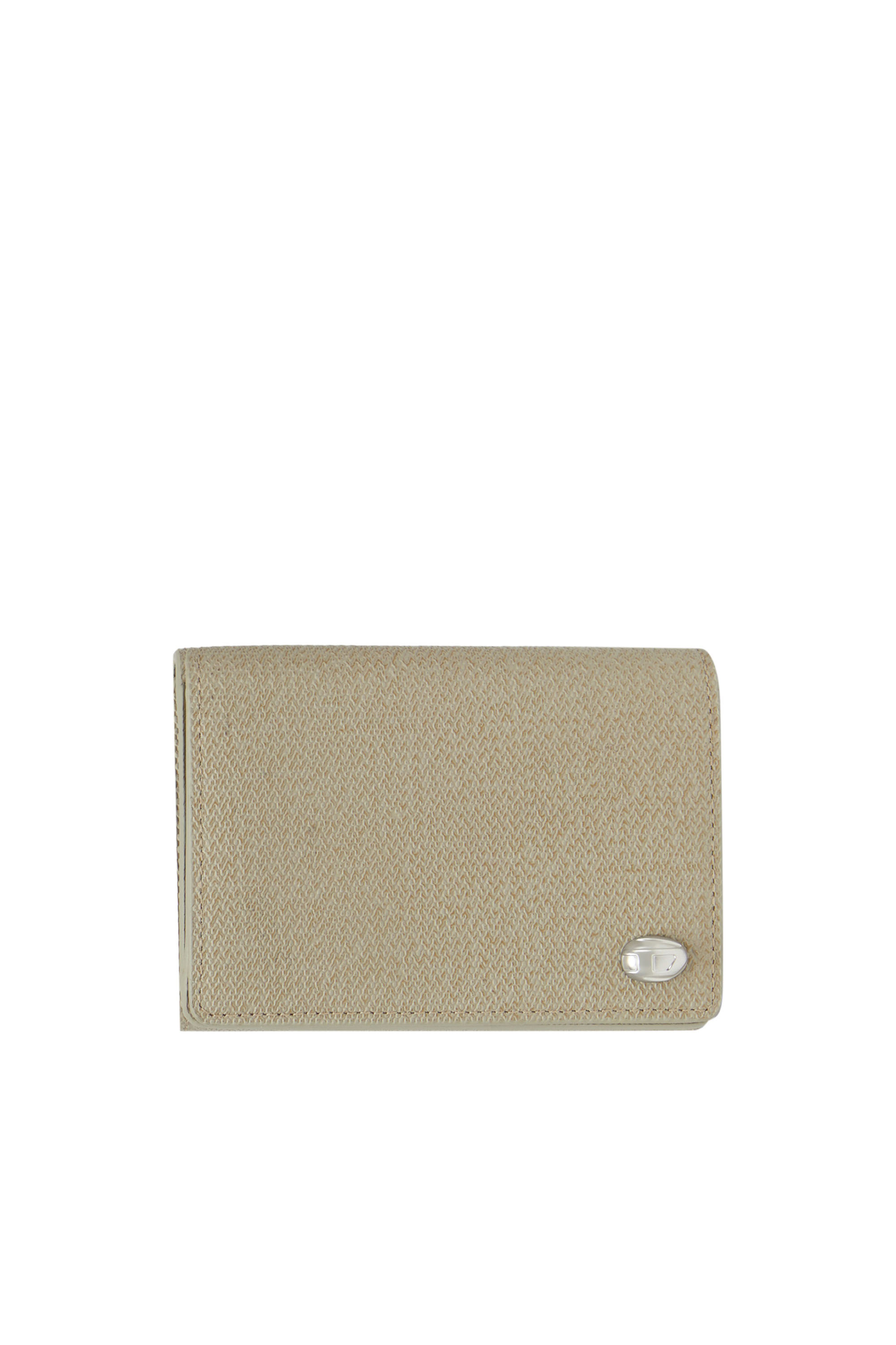 Diesel - Tri-fold wallet in textured leather - Small Wallets - Man - Brown