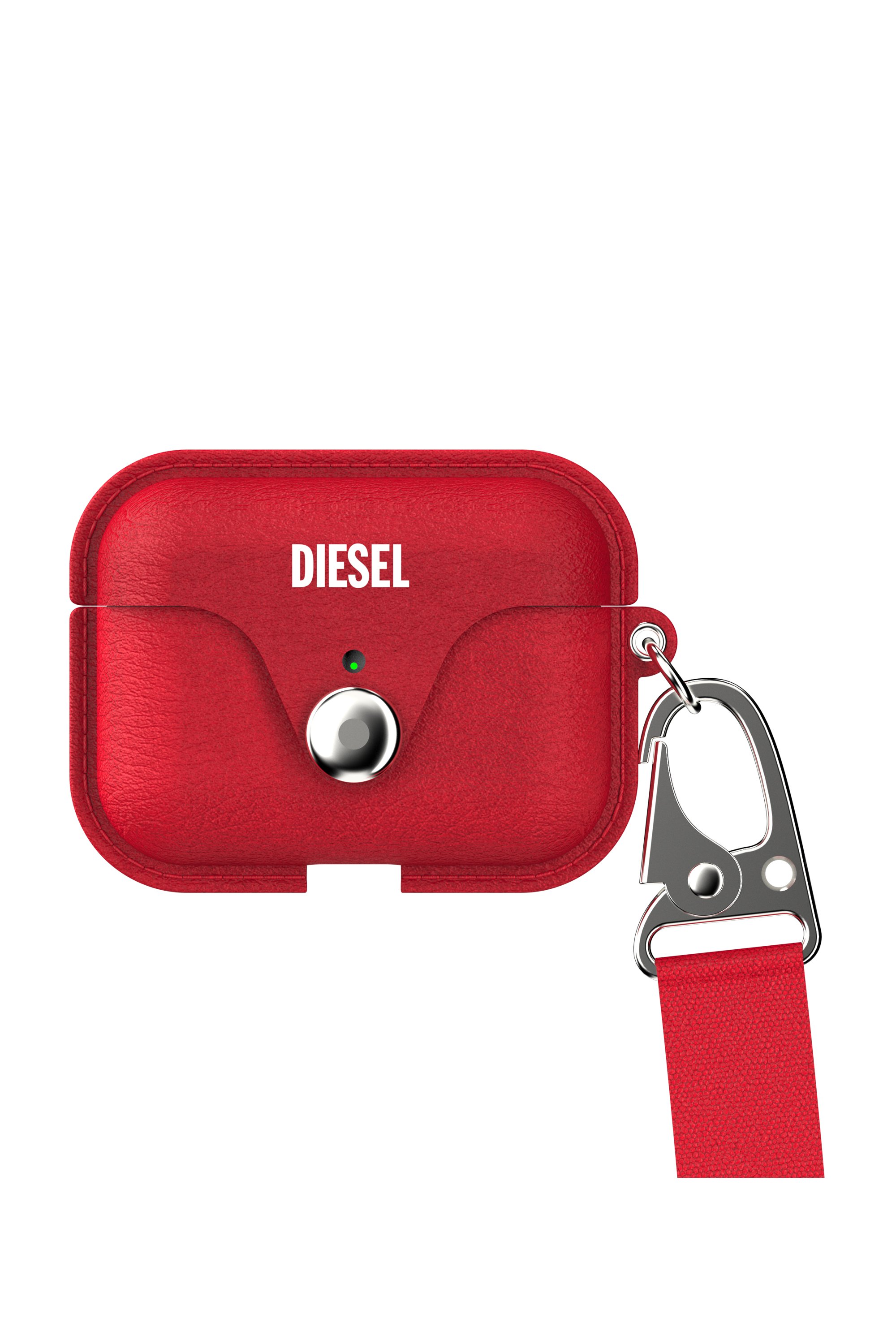 Diesel - Custodia in pelle per AirPods Pro - Cover - Unisex - Rosso