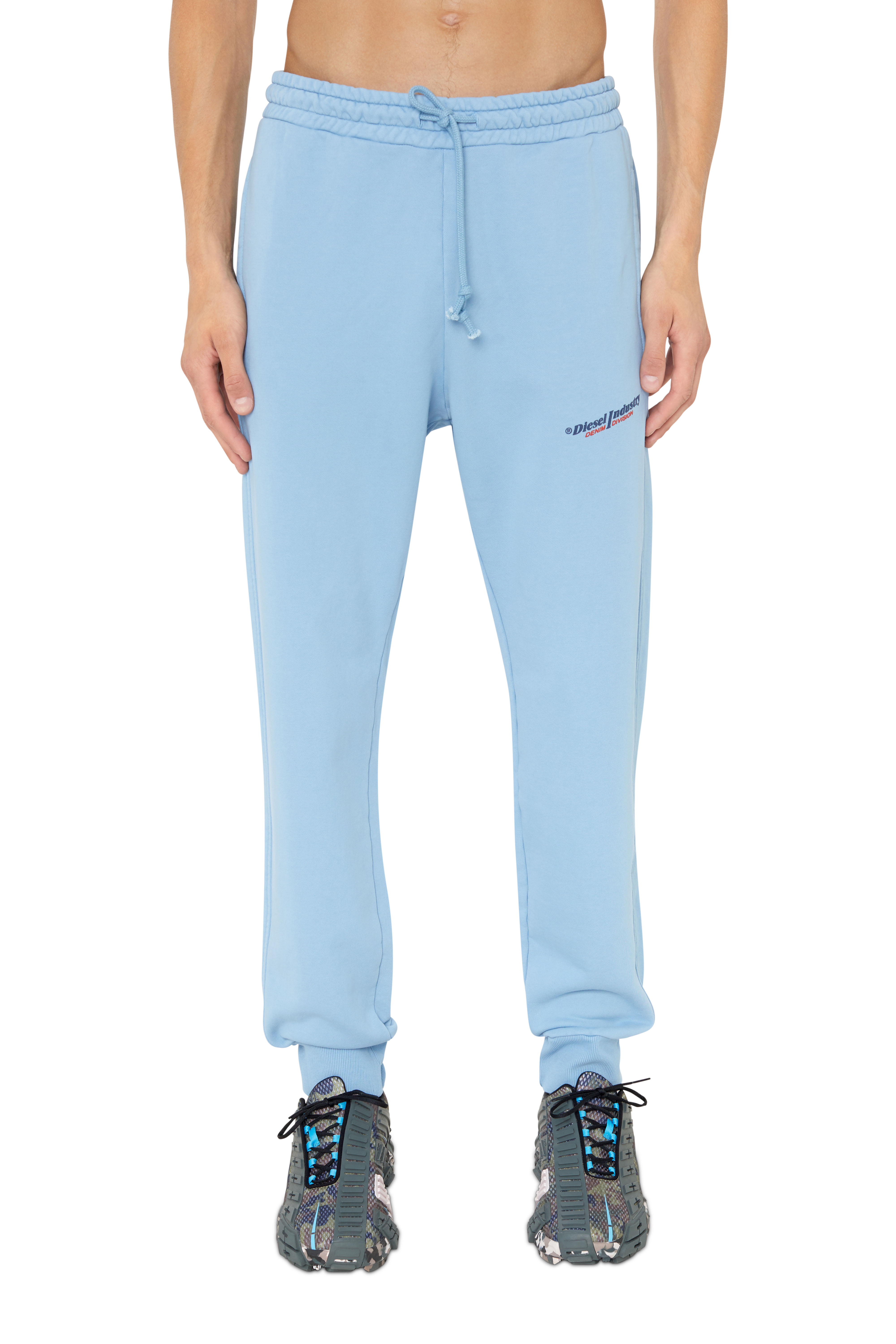 Diesel - Pantaloni da tuta con logo effetto puff - Pantaloni - Uomo - Blu
