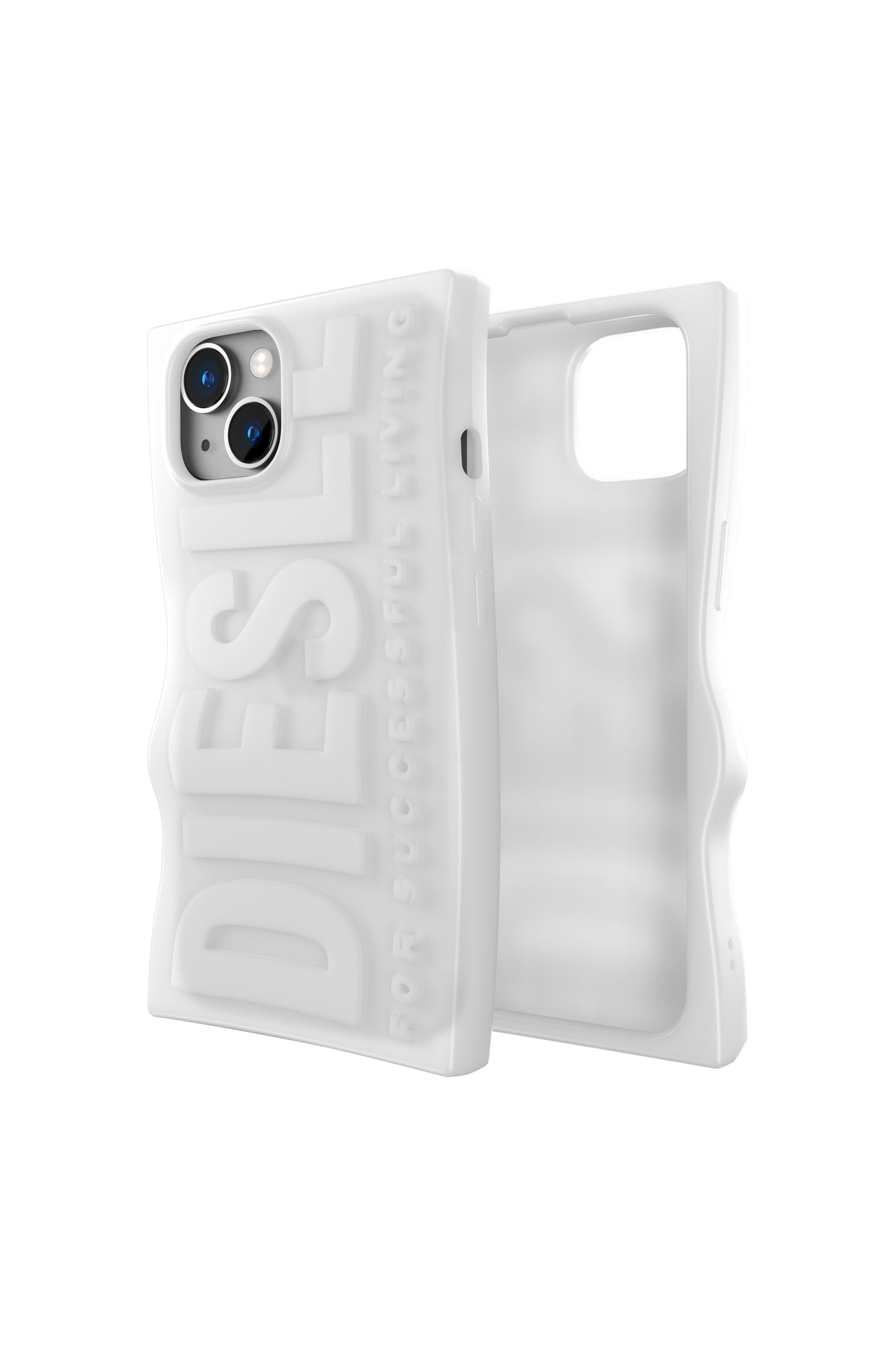 Diesel - Cover D By i Phone 13/i Phone 14 - Cover - Unisex - Bianco