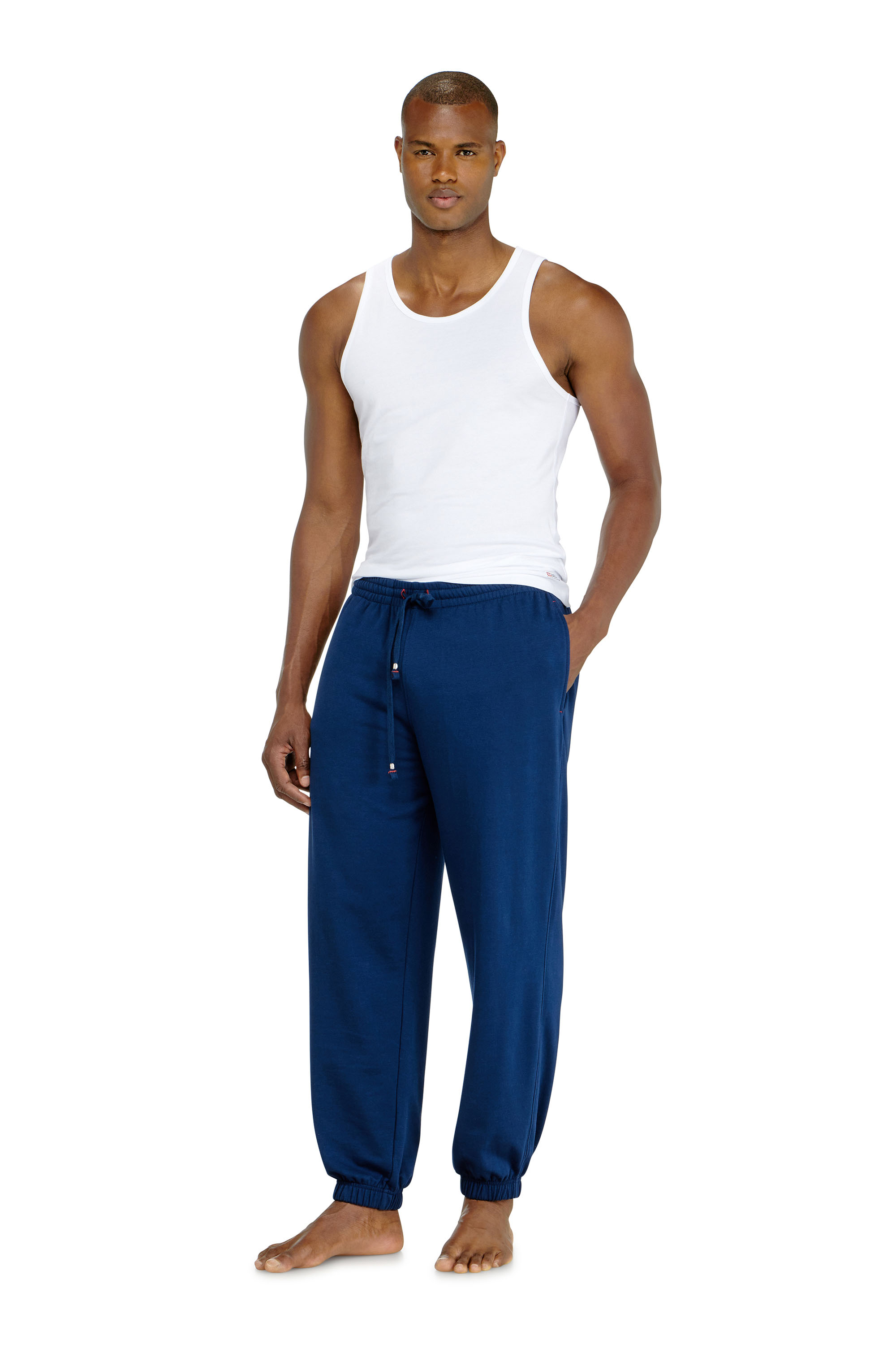 Diesel - LENNY-D-CORE, Man's Sweatpants in peached cotton blend in Blue - 3