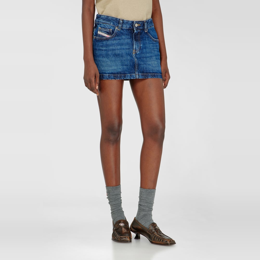 Diesel - Miniskirt in denim - Skirts - Woman - Blue