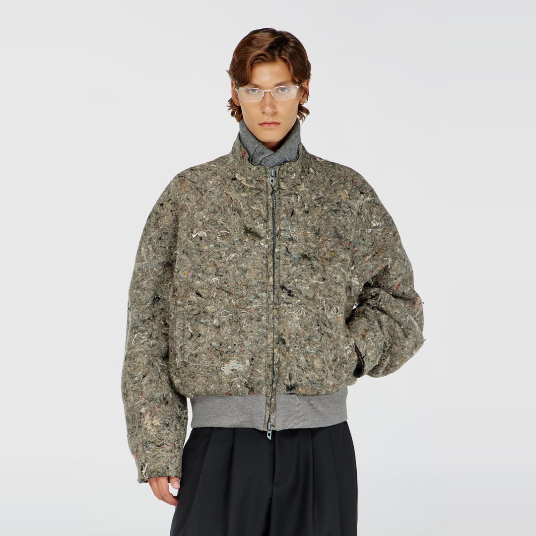 Diesel - Upcycled felted jacket - Jackets - Man - Grey