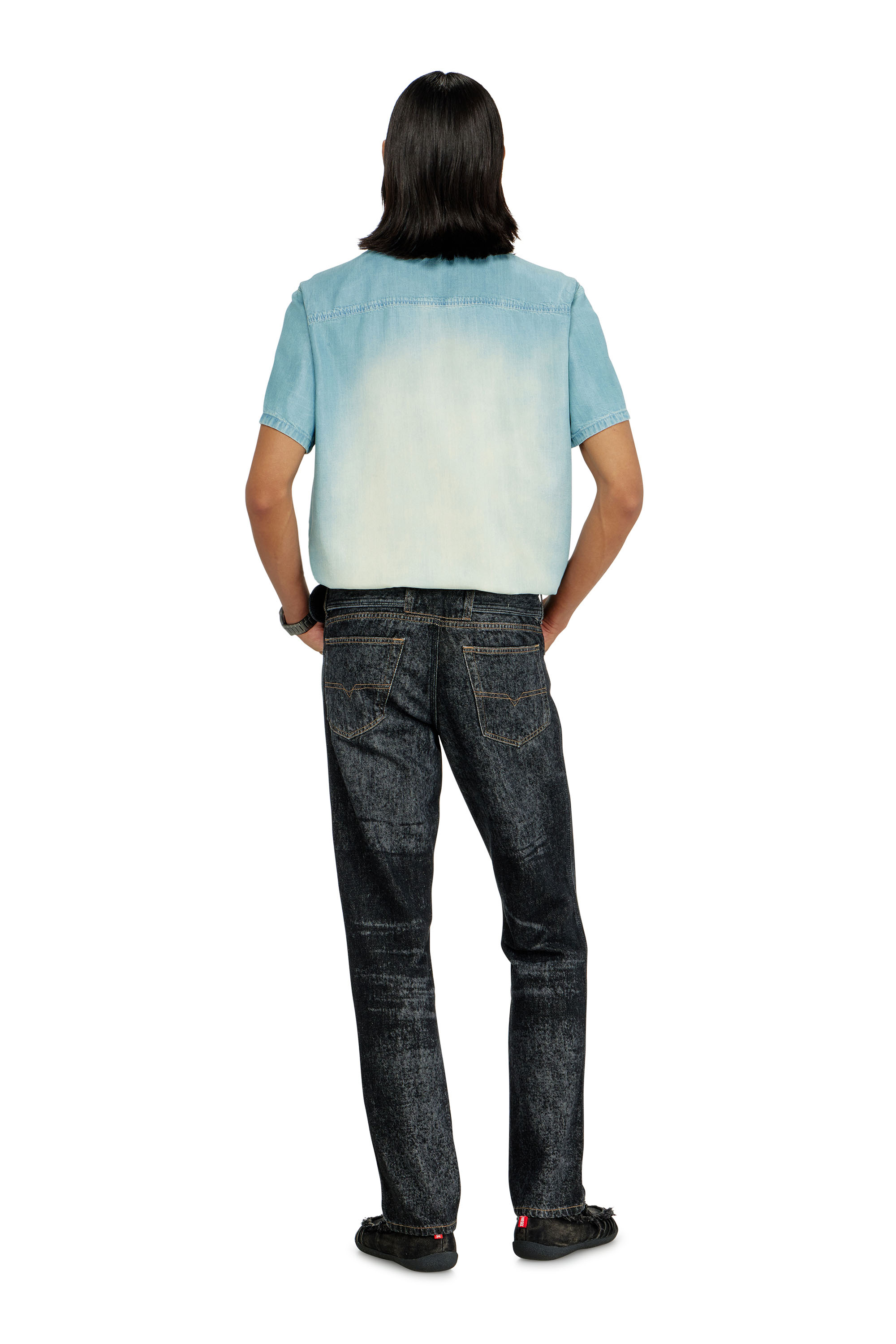 Diesel - Man's Slim Jeans D-Villus 09Q24, Black/Dark grey - 3