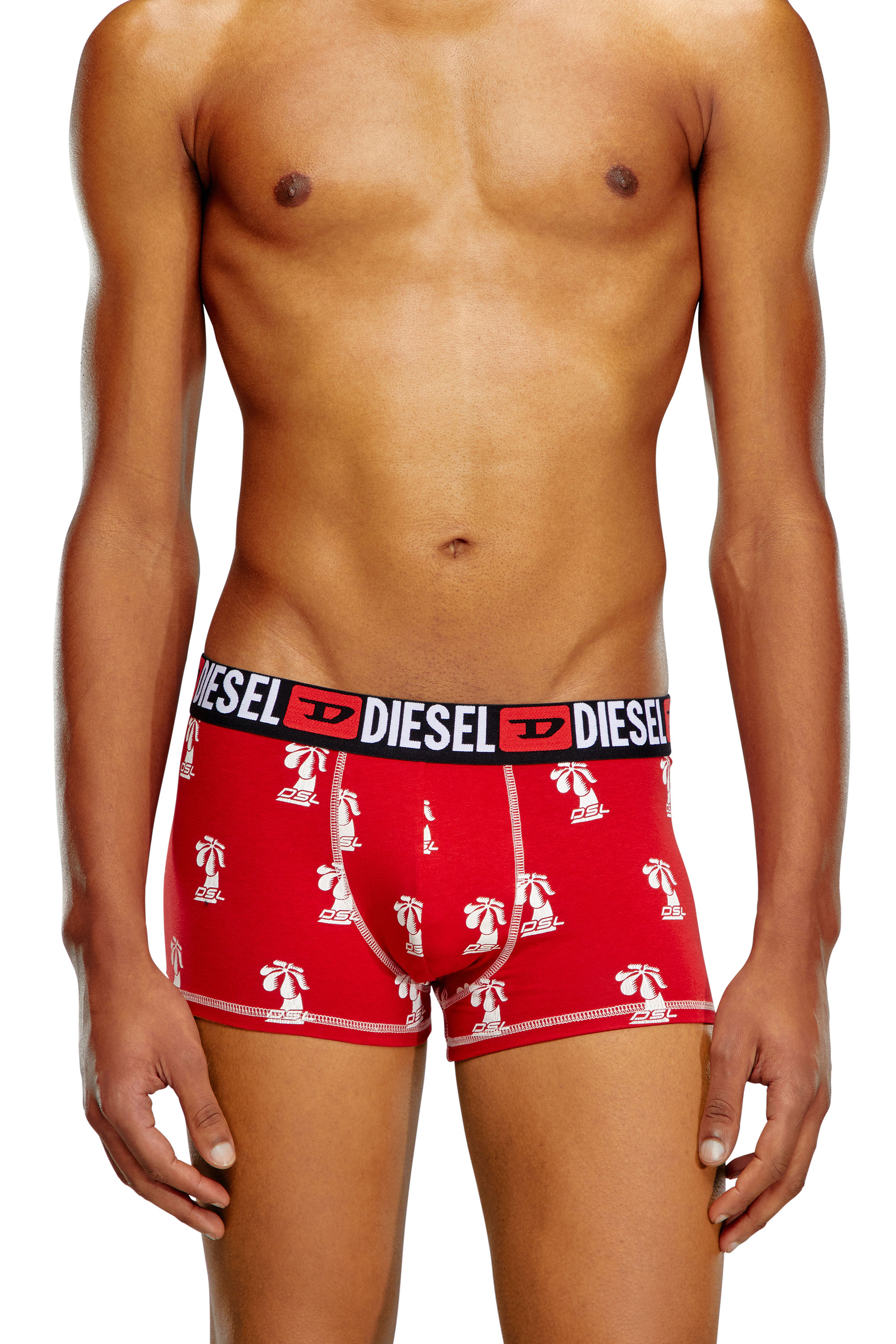 Diesel - Printed boxer briefs - Trunks - Man - Red