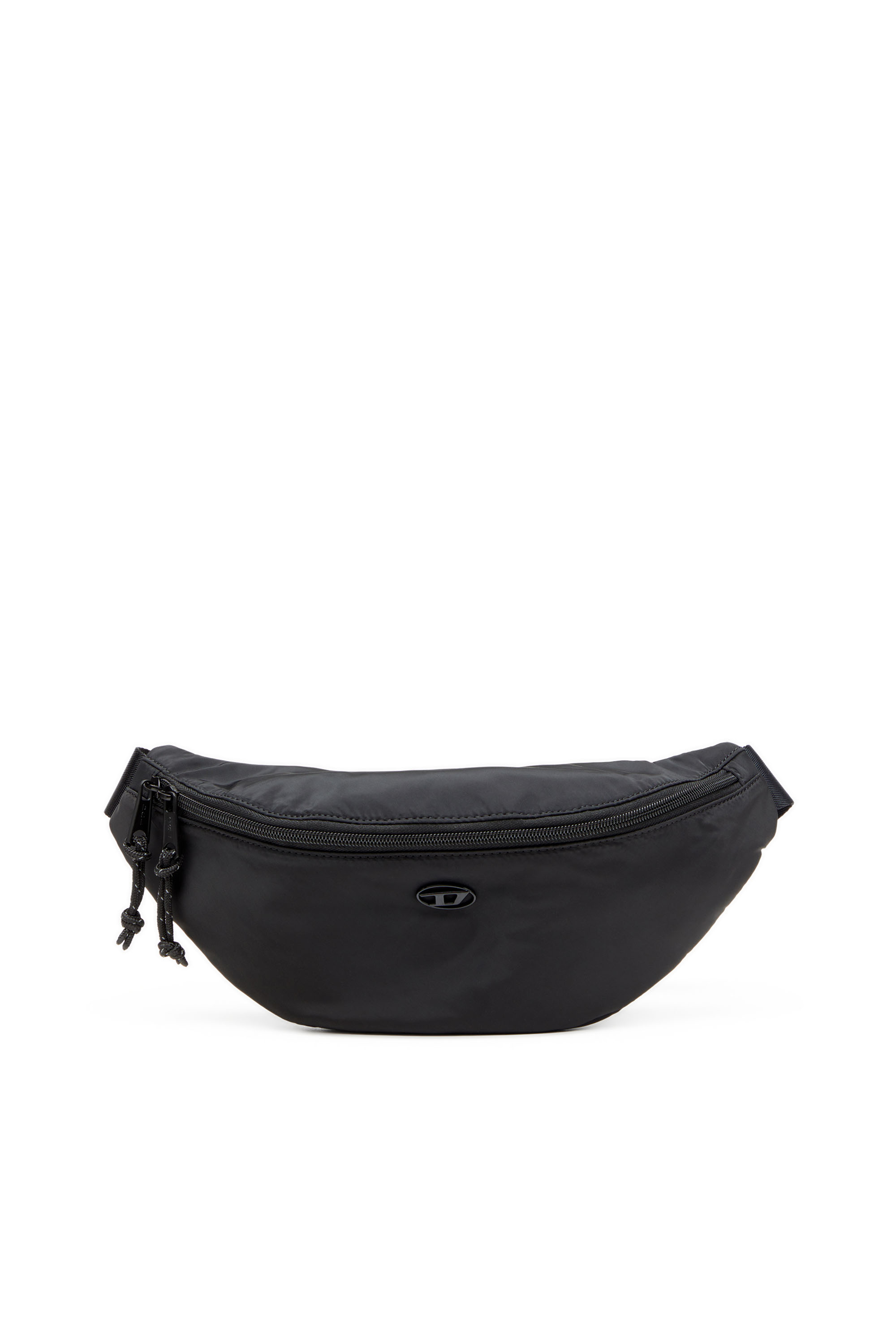 Diesel Men's Black - D-Pack-Belt Bag In Satin-Touch Fabric - Crossbody Bags - Man Uni