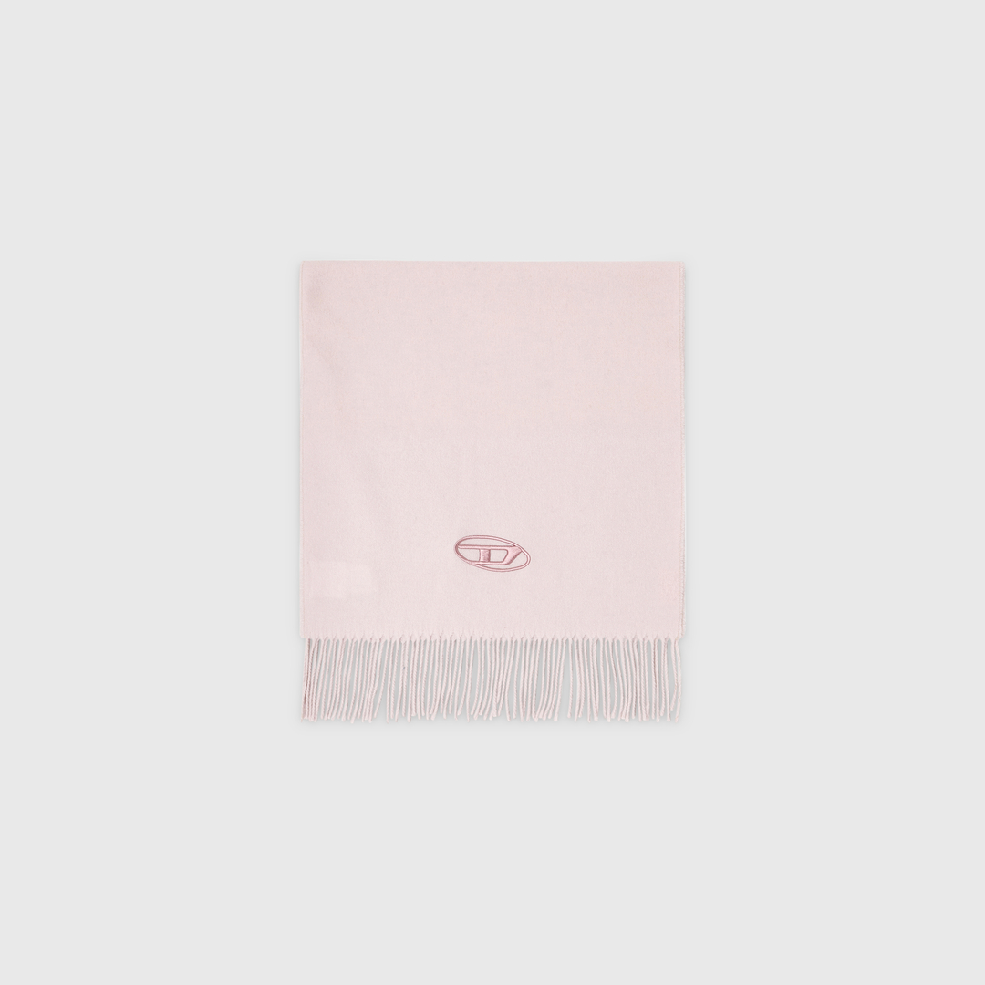 Diesel - Écharpe en mélange de laine à bords frangés - Écharpes - Mixte - Rose