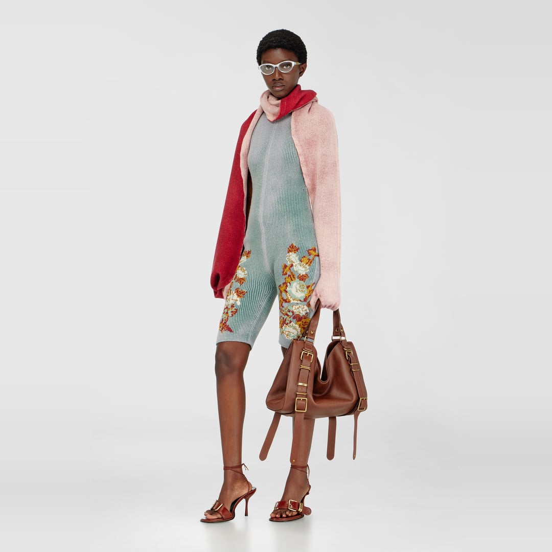 Diesel - Knitted playsuit with floral motif - Dresses - Woman - Multicolor