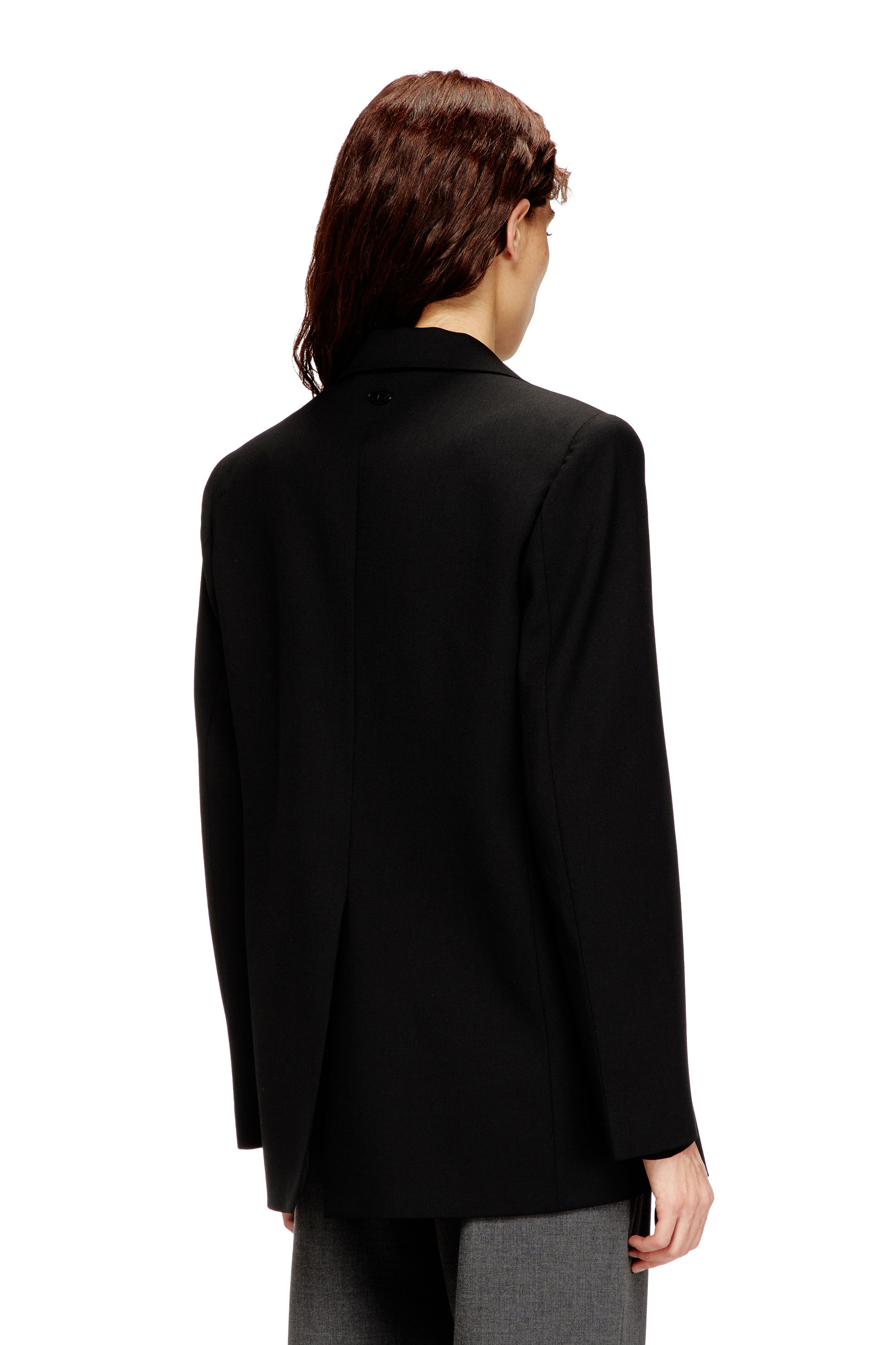Diesel - G-KESS-R1, Woman's Blazer in wool blend in Black - 4