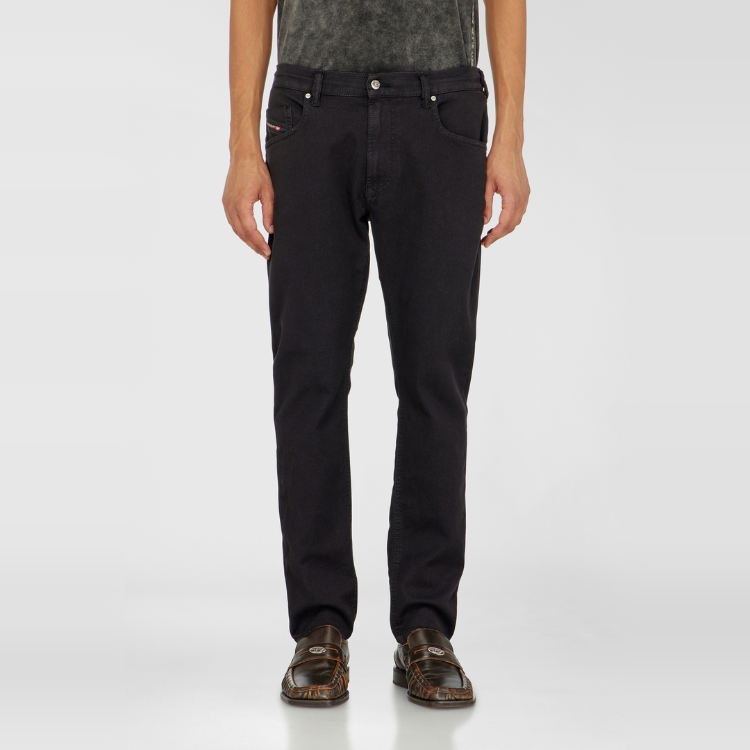 Diesel Regular Taille Moyenne 2032 D-Krooley-BW Joggjeans, Noir/Gris foncé, Taille élastiquée
