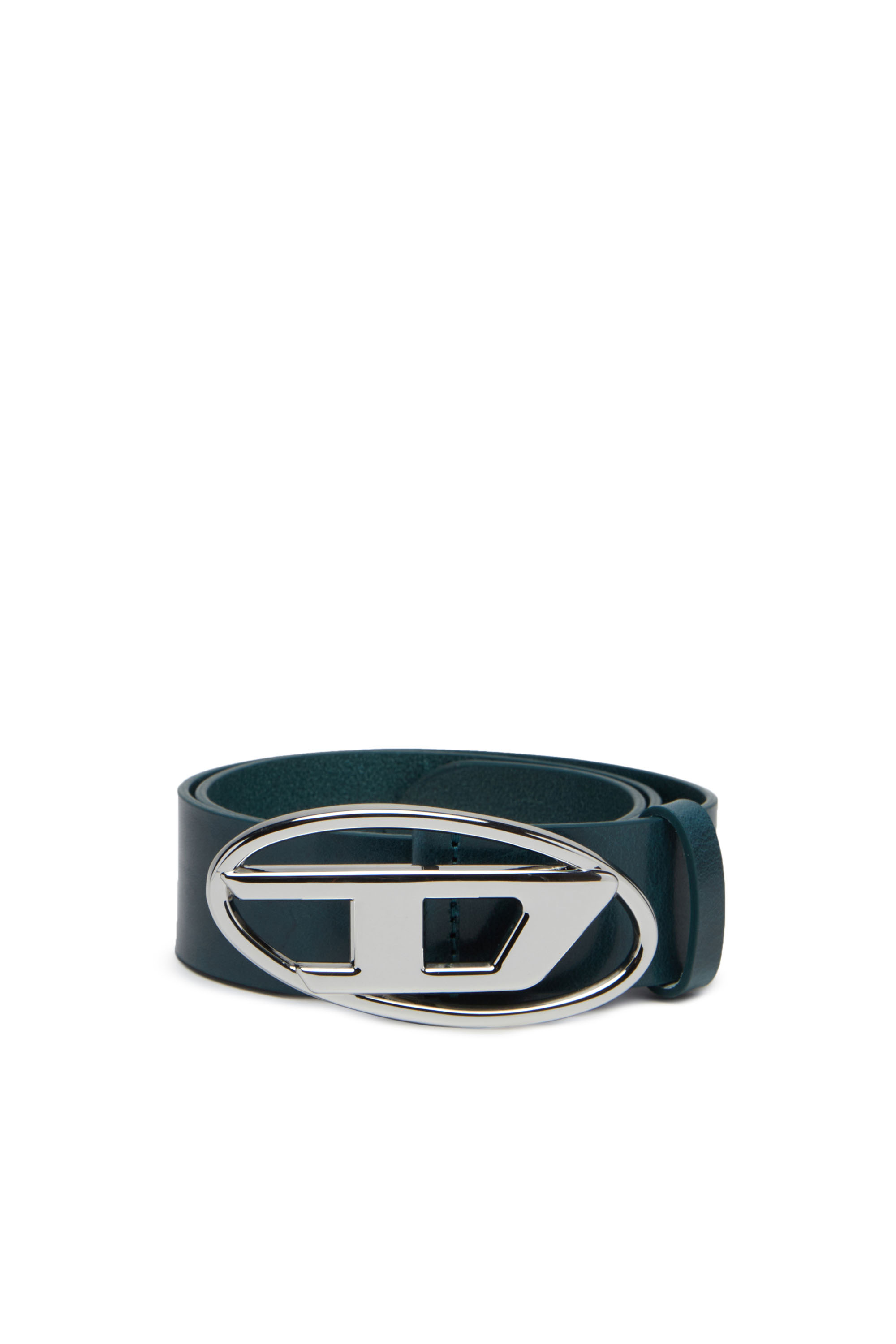 Diesel - Belt with D logo buckle - Belts - Woman - Blue